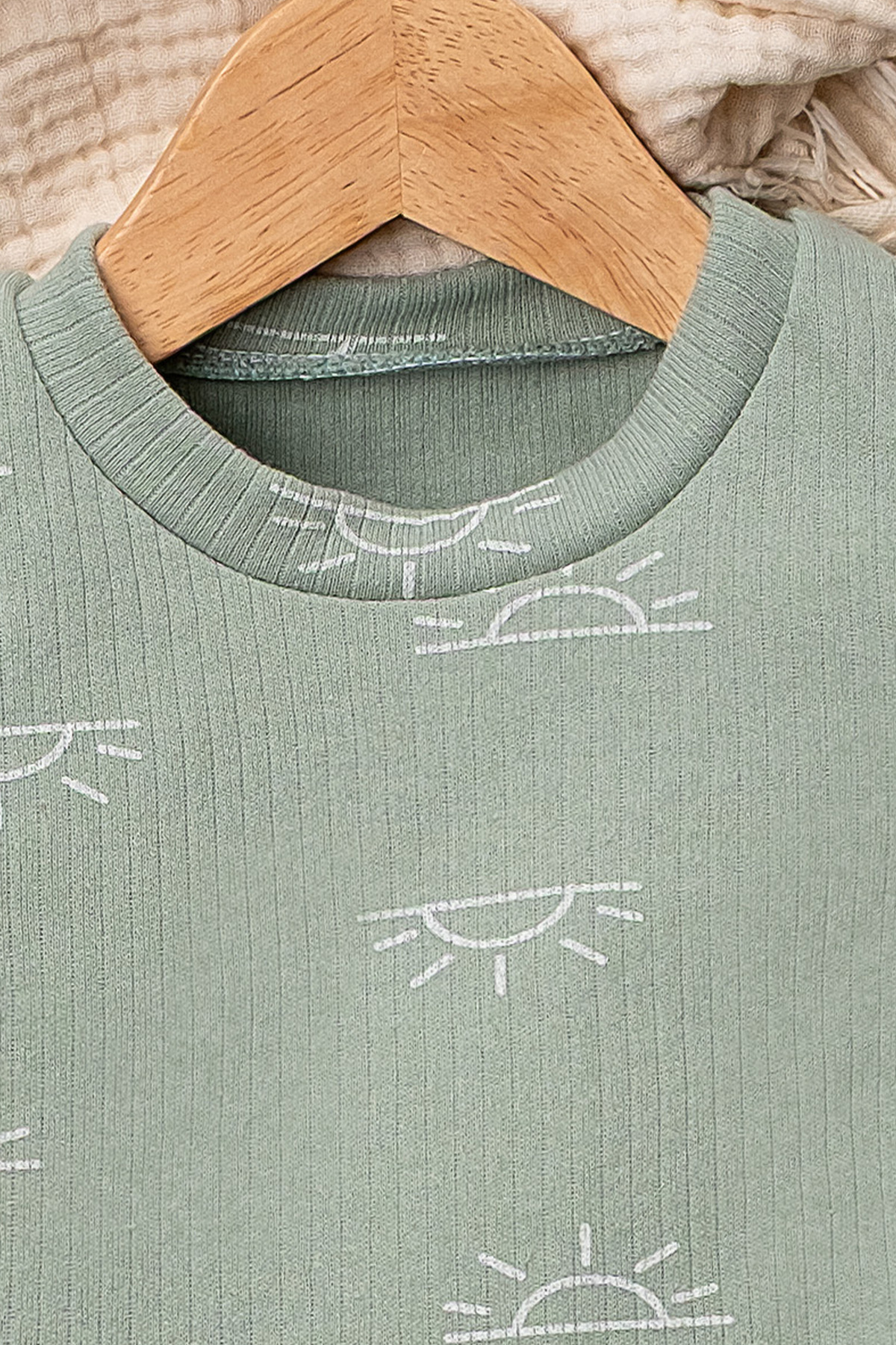 Mai Perla Alt Üst Güneş Desenli 2 li Bebek Takımı fotoğrafı 5 (önizleme)