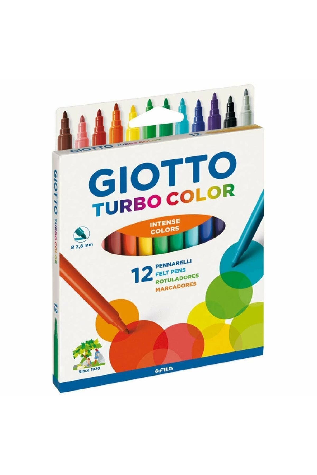 Giotto-Turbo Color Felt Tip Pen 12 Li 416000 1