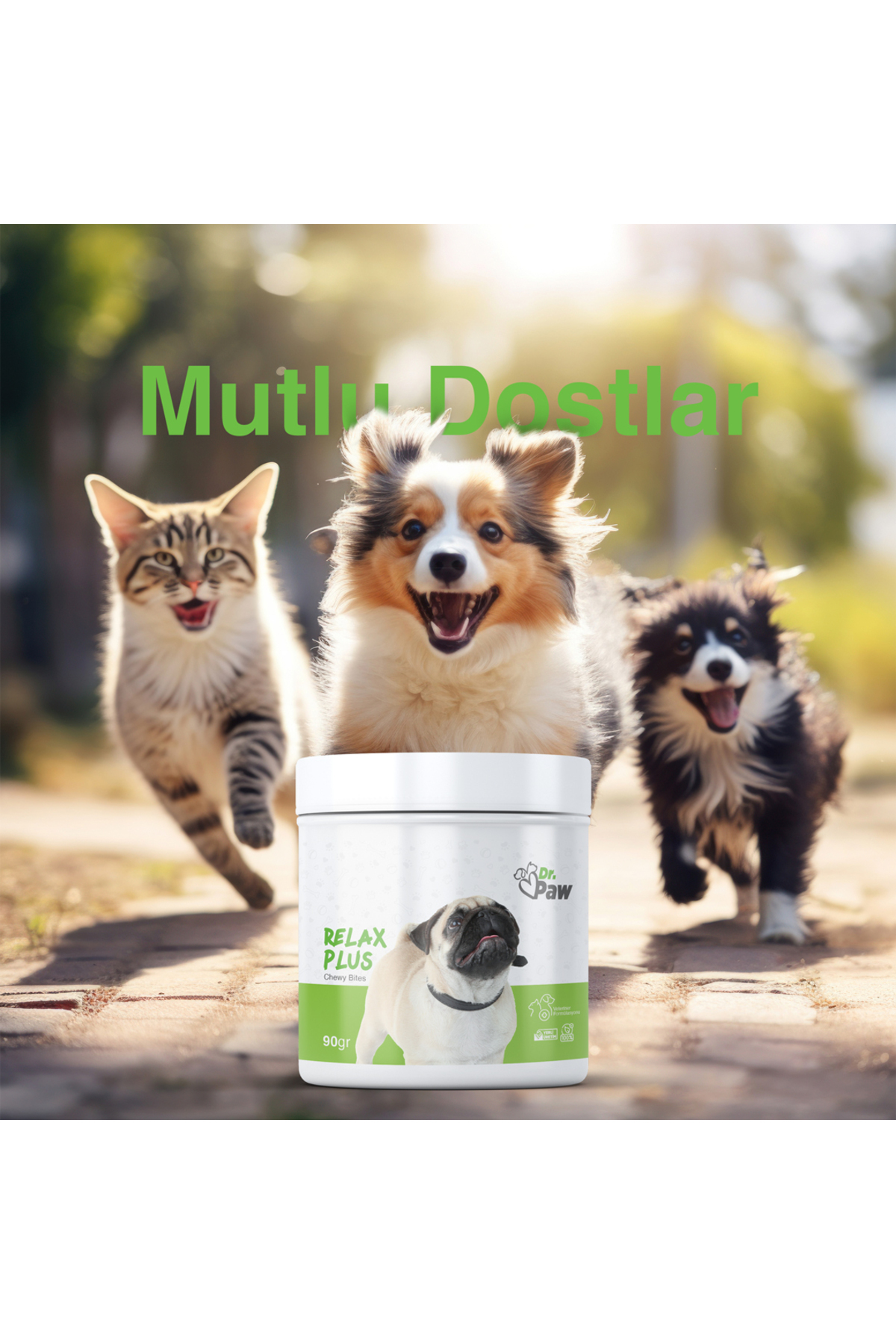 Dr.Paw Relax Plus - Stres Azaltıcı Çiğnenebilir Tablet Glutensiz