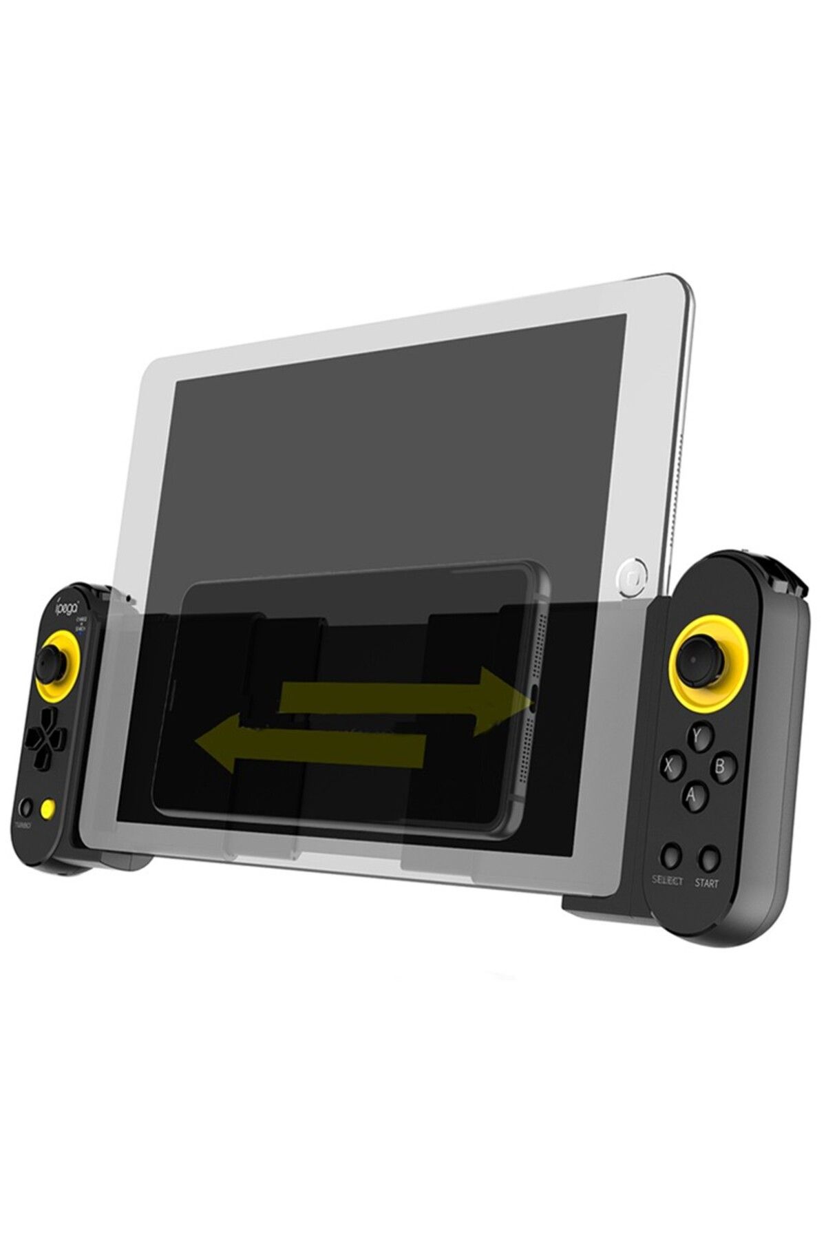 ipega-Dual Thorn bluetooth gamepad, Turbo function, 5.5-10 inch telescopic stand, iOS, Android, 6
