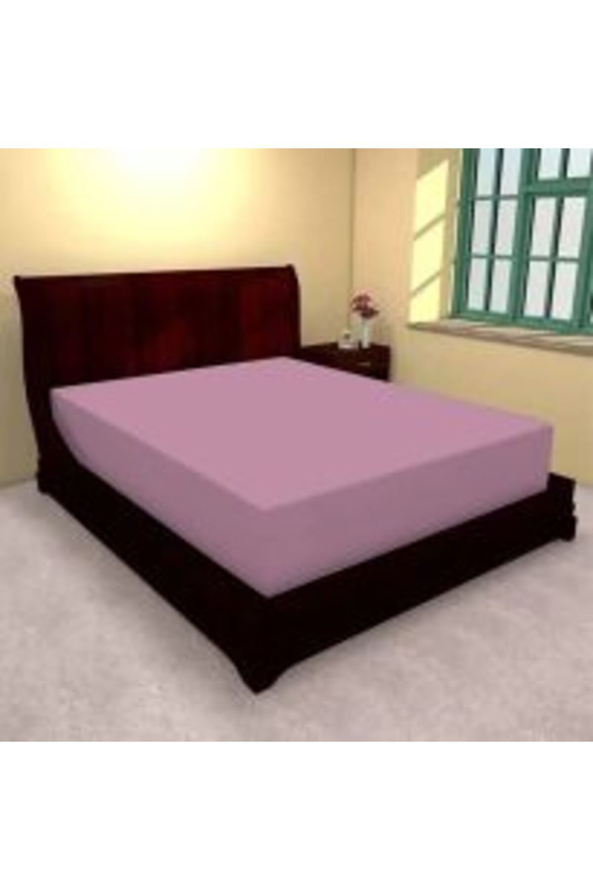 Ralex-Bed sheet with elastic, jersey polyester for mattress 160 x 200 cm, Red 6