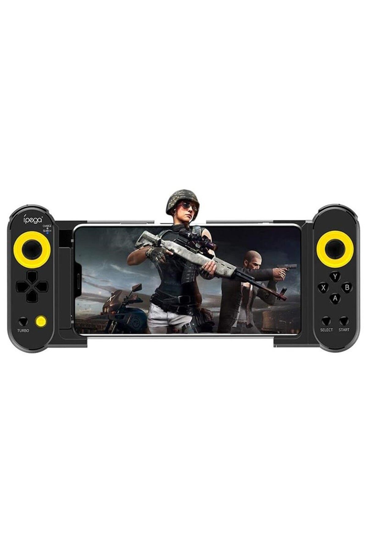 ipega-Dual Thorn bluetooth gamepad, Turbo function, 5.5-10 inch telescopic stand, iOS, Android, 1