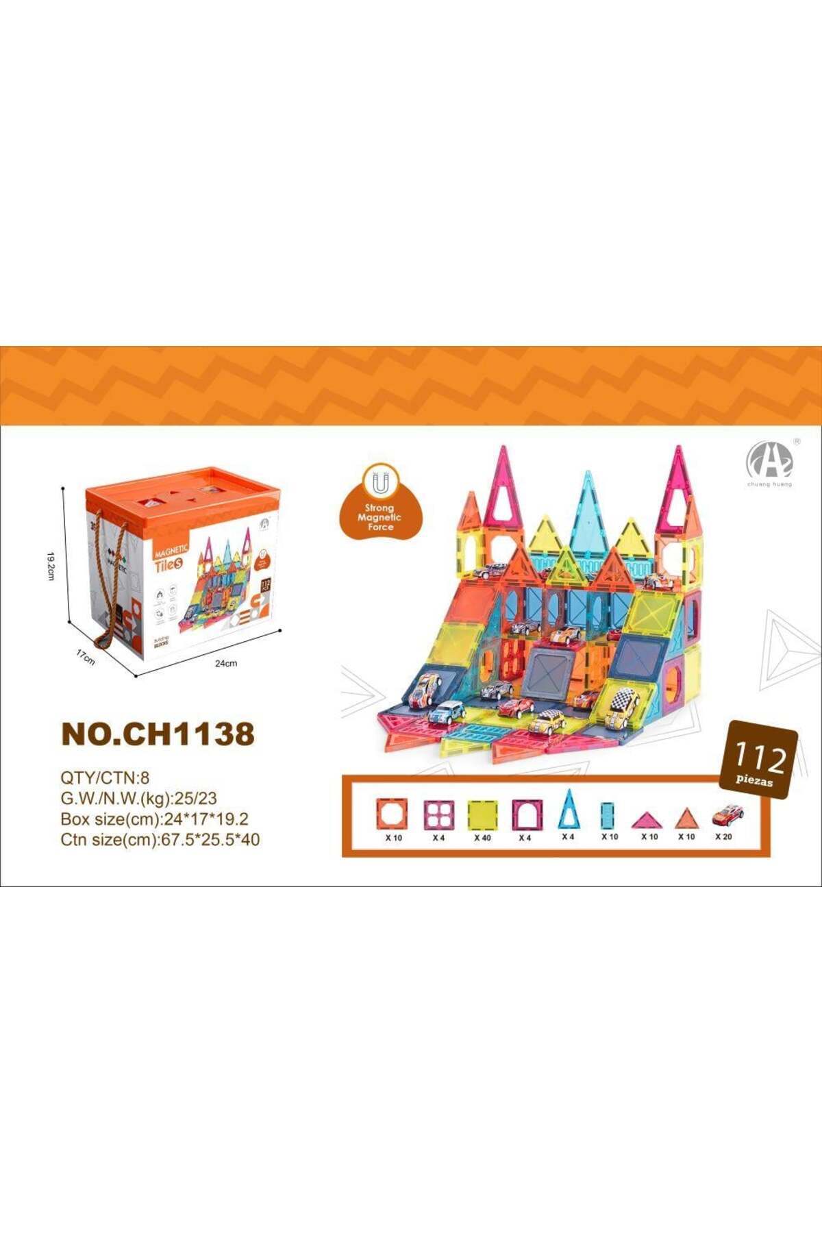 BAŞEL OYUNCAK Magnetic Tiles 112 Parça Ch1138 - Fiyatı, Yorumları