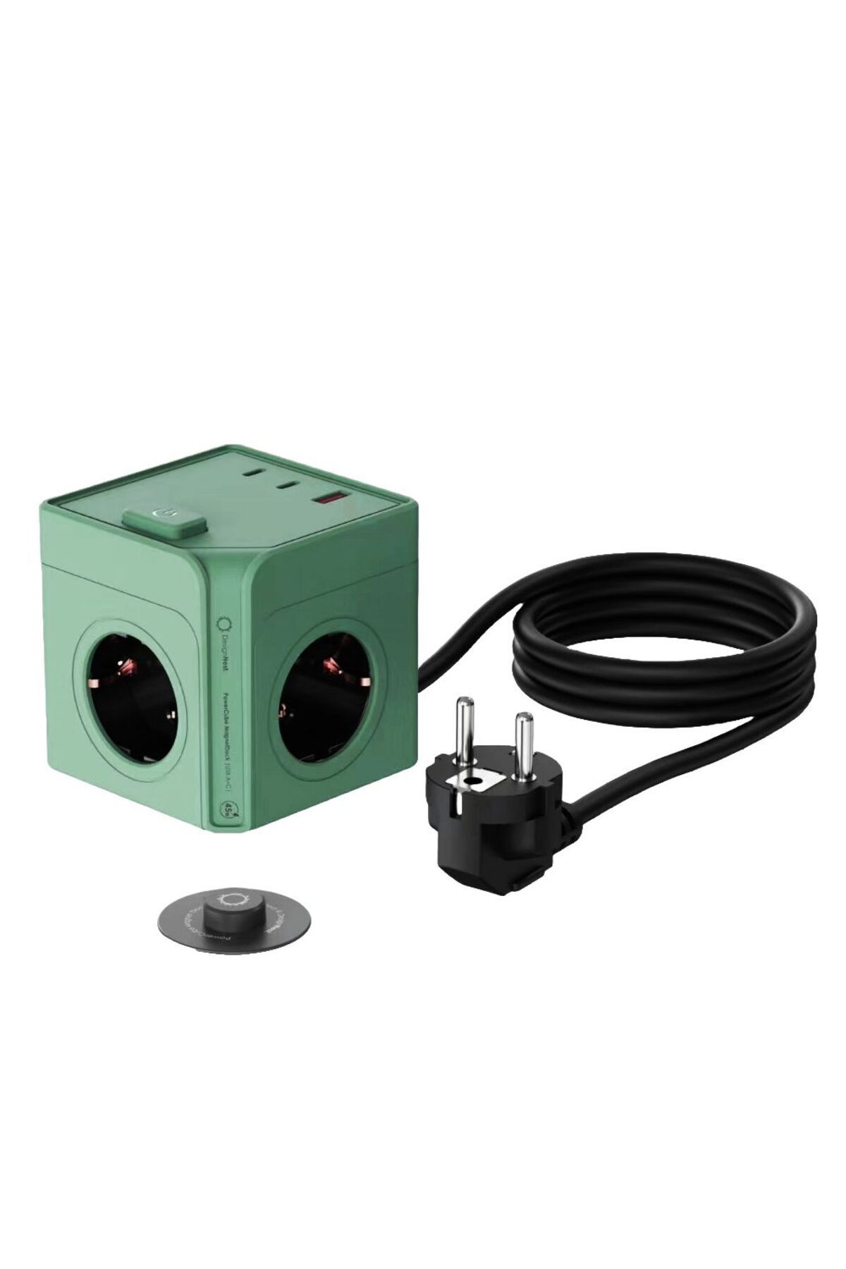 Allocacoc-Extensie cub, MagnetDock de la Allocacoc, 3xUSB, 4 prize, salvie 1
