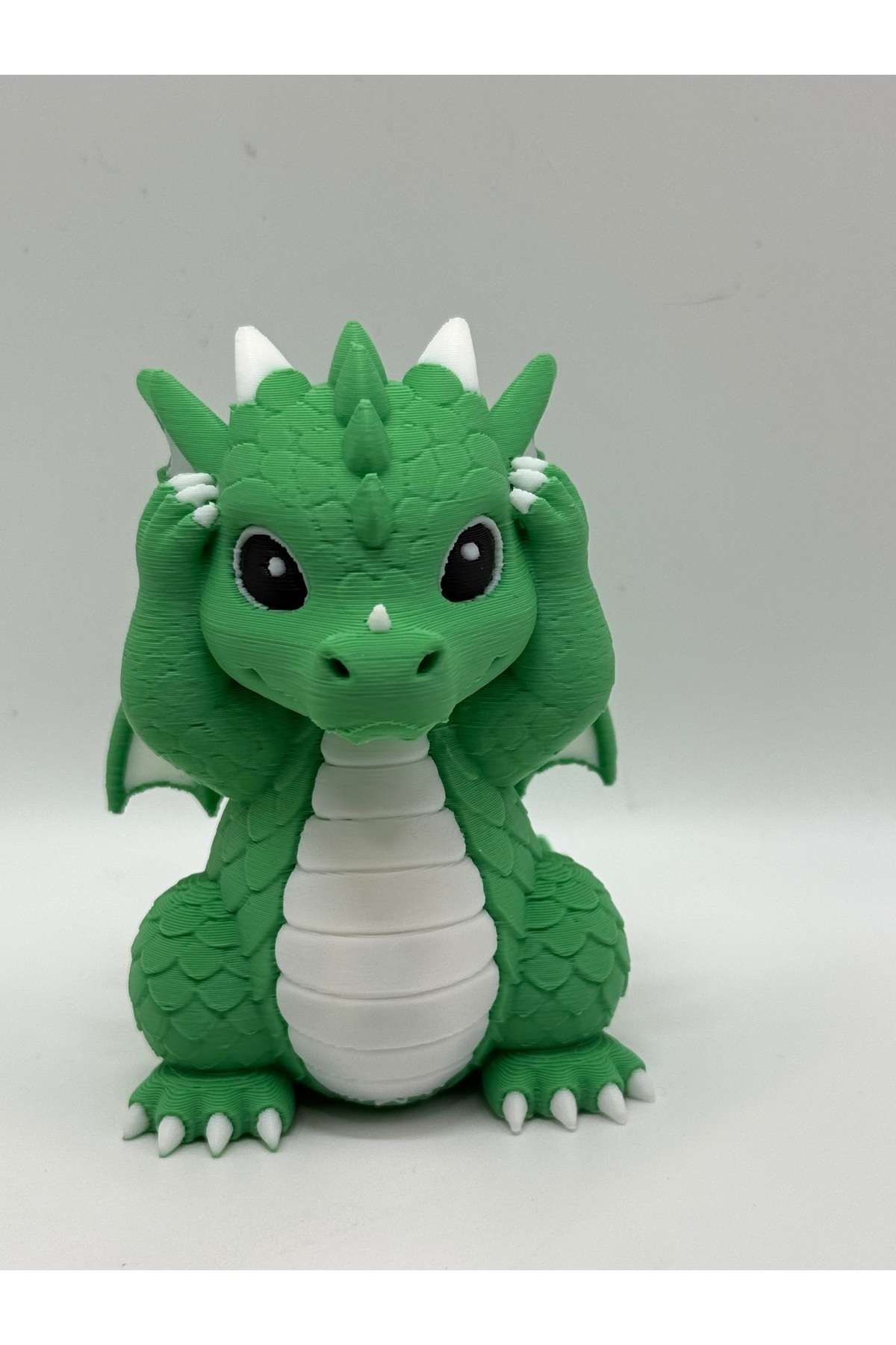 Set di 3: draghi che vedono, sentono e parlano | Statua decorativa del drago da tavolo