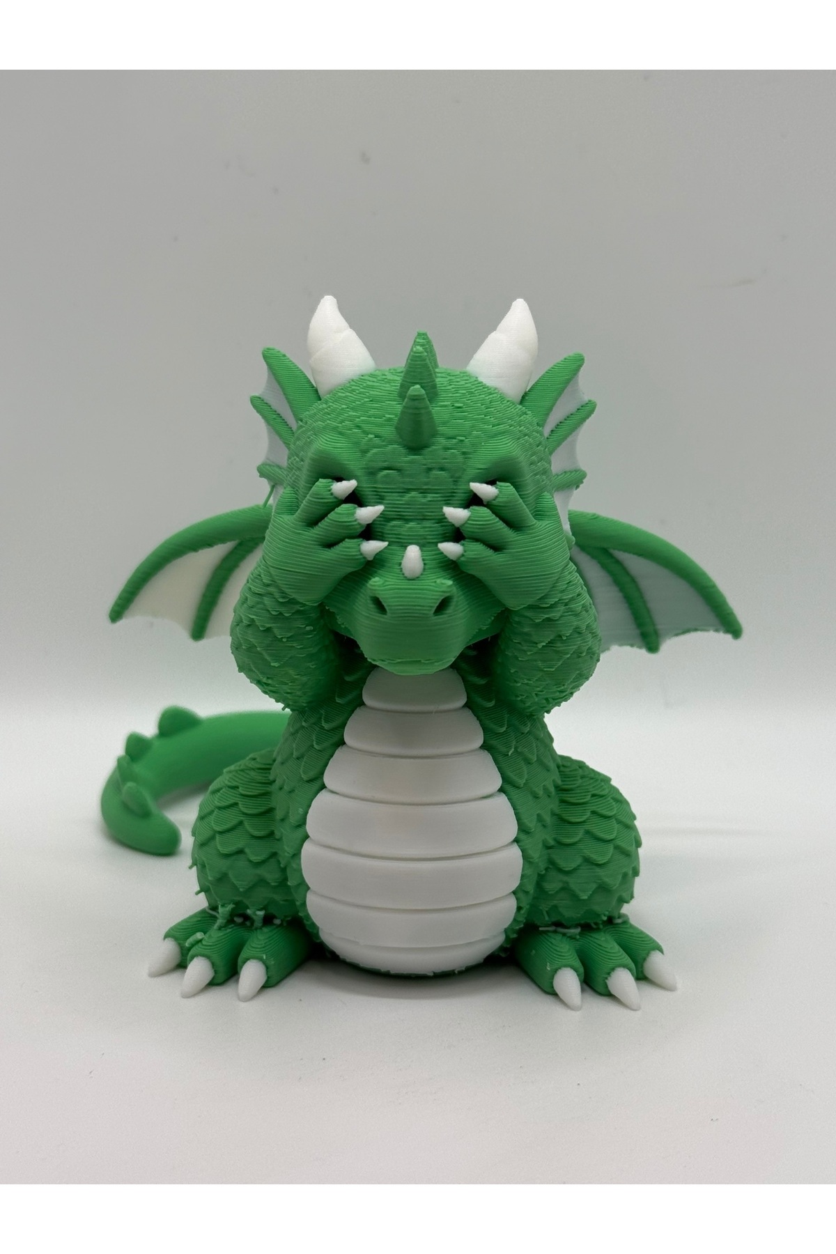 Set di 3: draghi che vedono, sentono e parlano | Statua decorativa del drago da tavolo