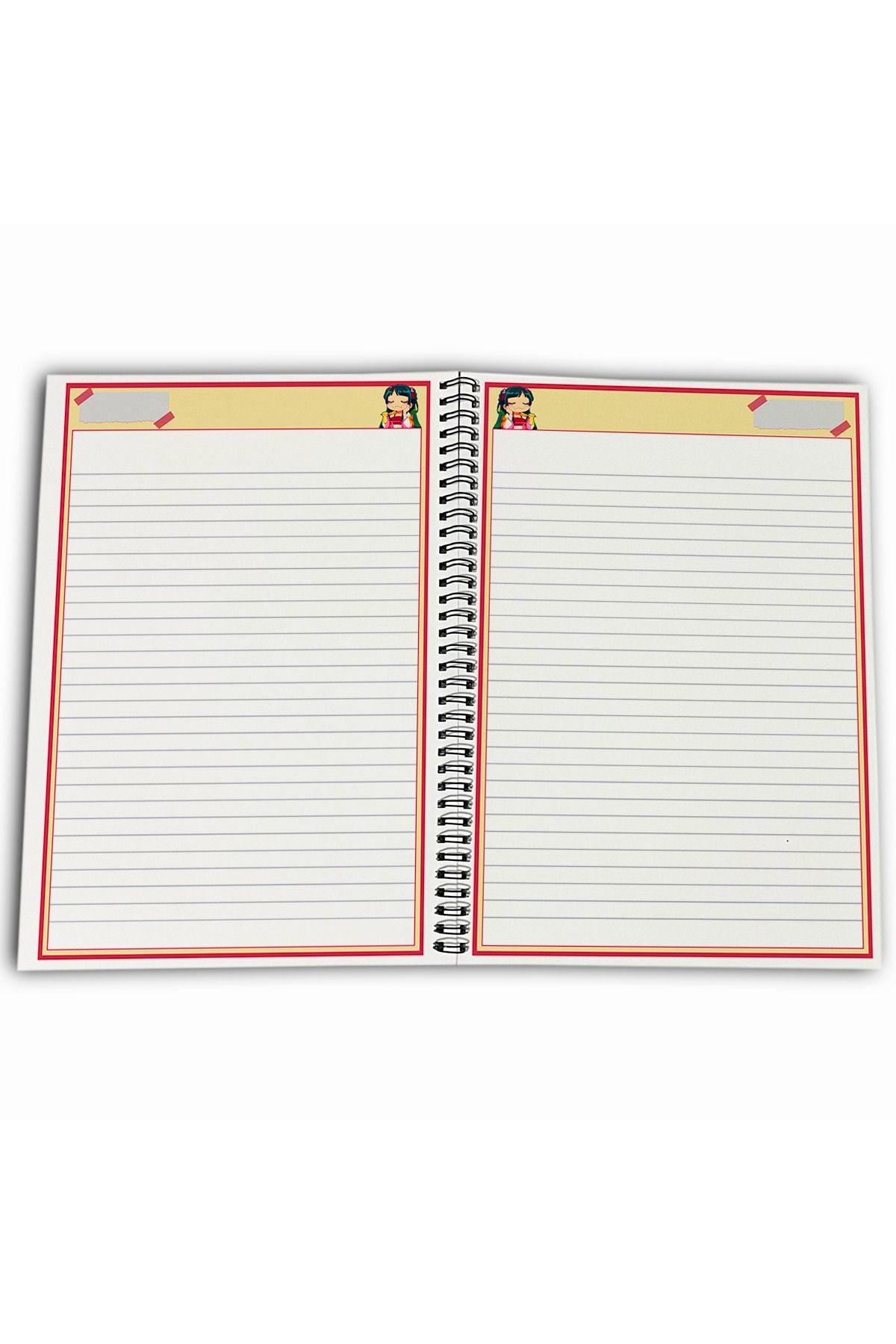 Define Moyas-The Apothecary Diaries Maomao Striped A4 School Notebook 72 Sheets 4