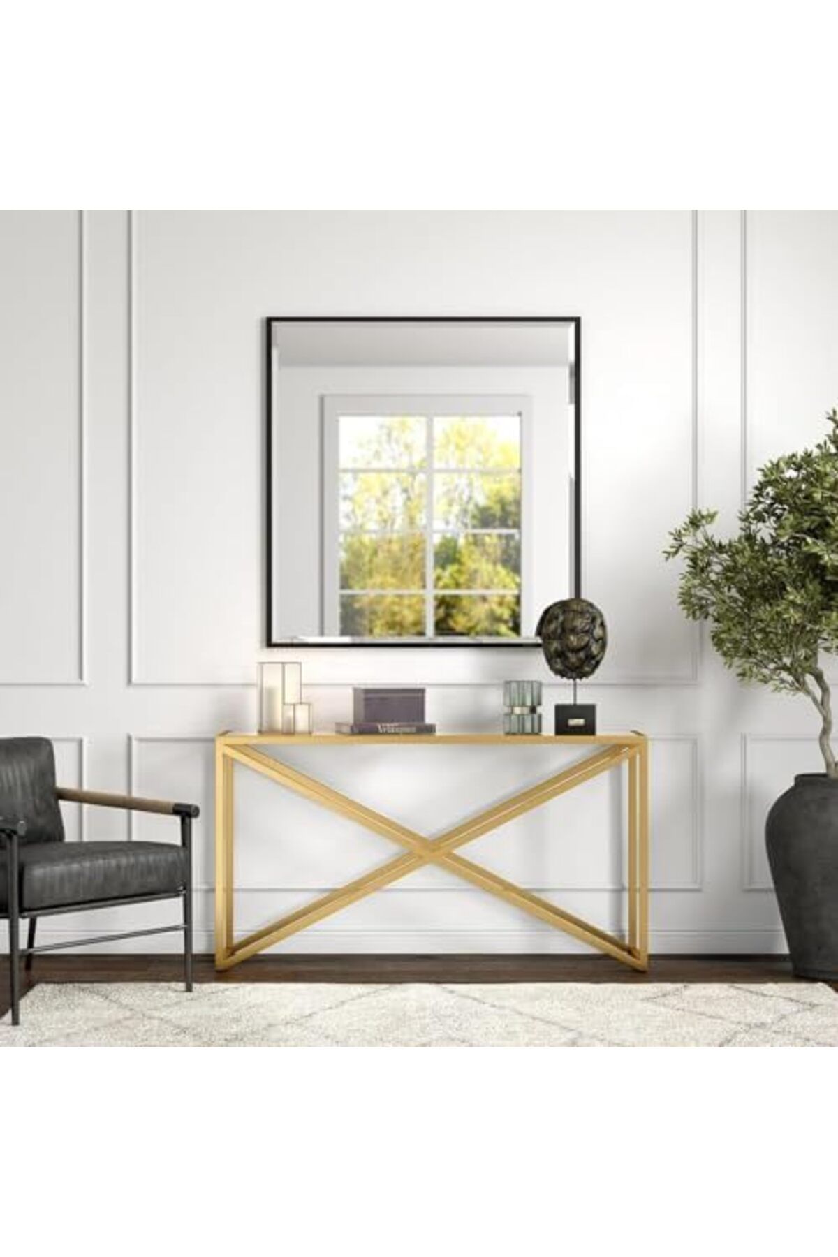 genric-FFD Console Hall Table Sofa Table Side Table For Living room Bedroom Entryway Table End Table wi 4