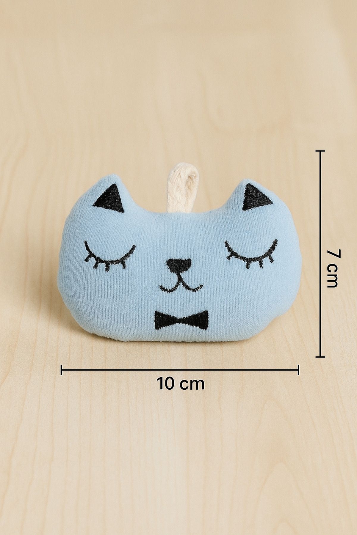 Lazy Paws-Cat Toy Interactive with Catnip and Bell, Stress Reliever, Relaxing Playmate - Blue Plush Cat 3