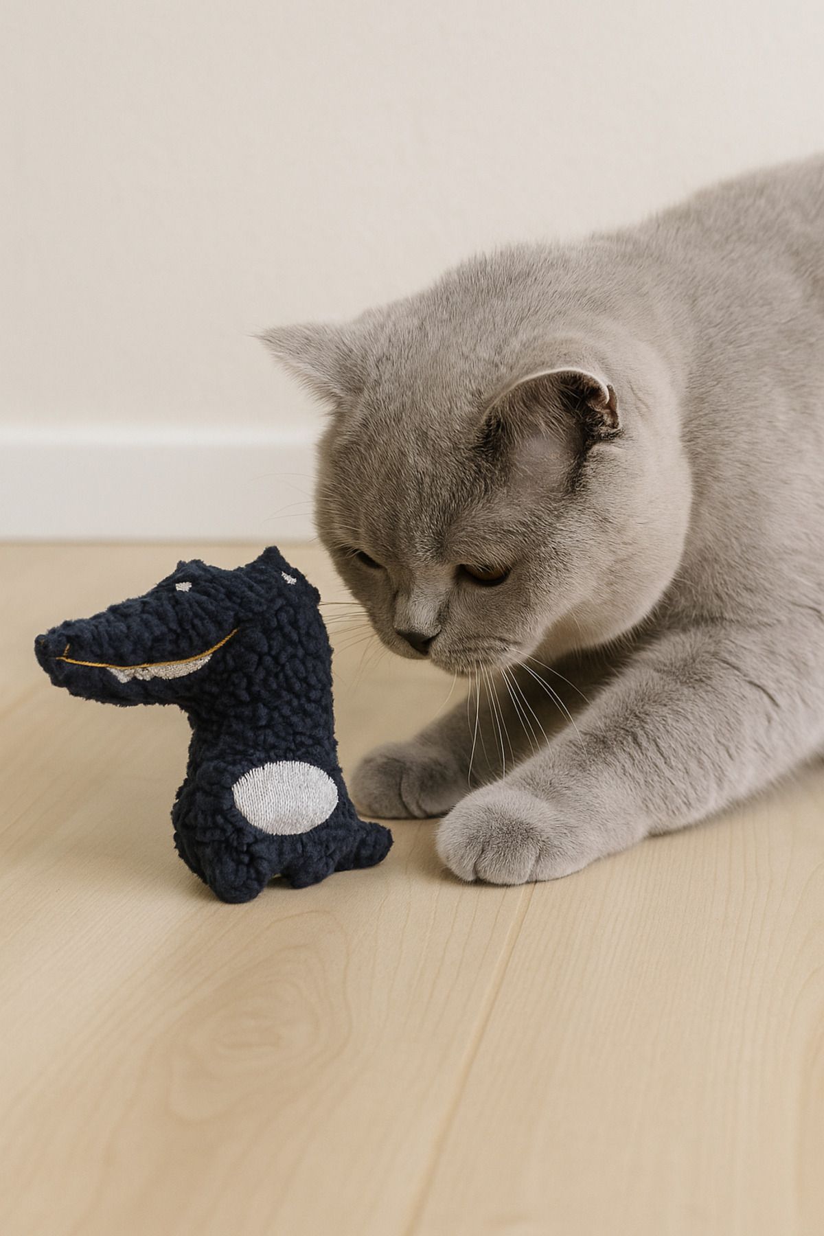 Lazy Paws-Cat Toy Interactive with Catnip and Bell, Stress Reducing, Relaxing Playmate - Green Plush 5