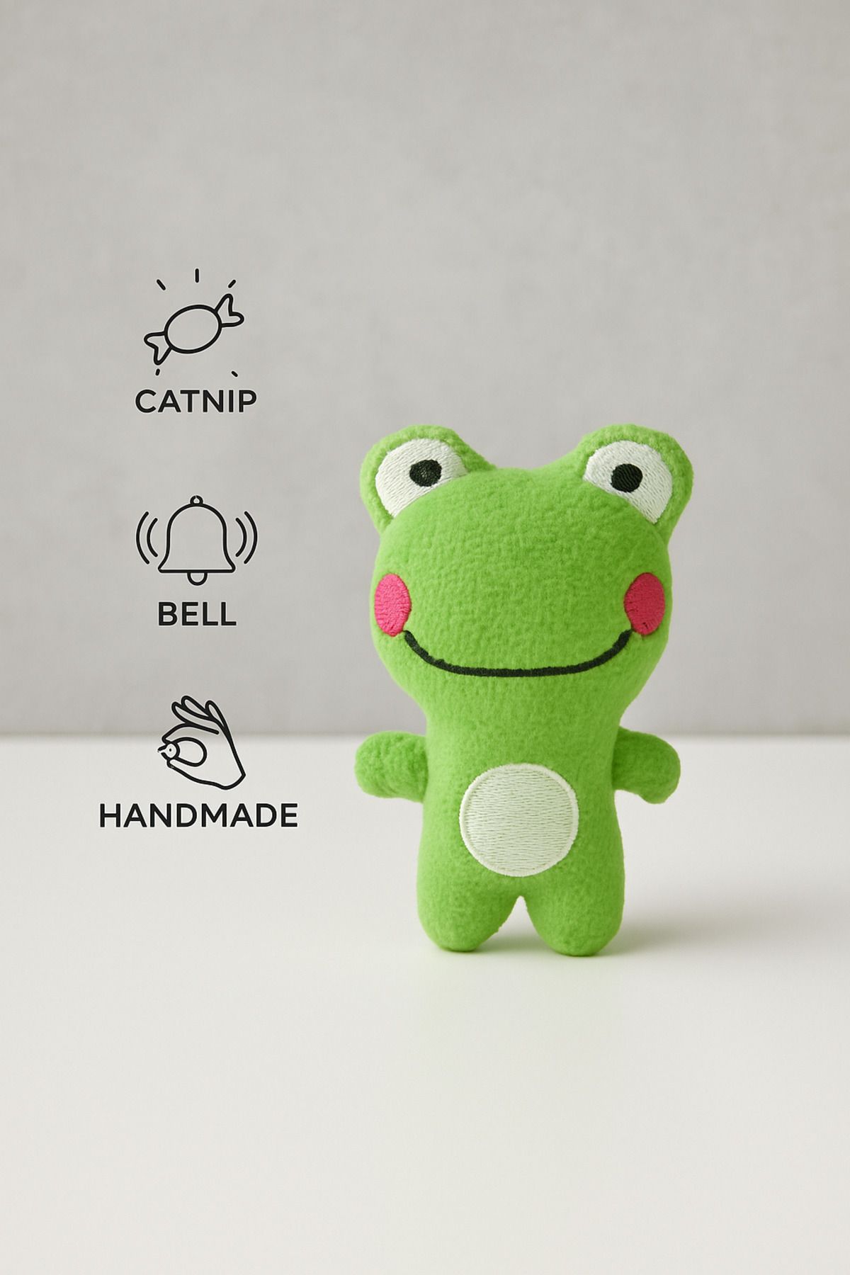 Lazy Paws-Cat Toy Interactive with Catnip and Bell, Stress Reliever, Relaxing Playmate - Plush Strawberry 5