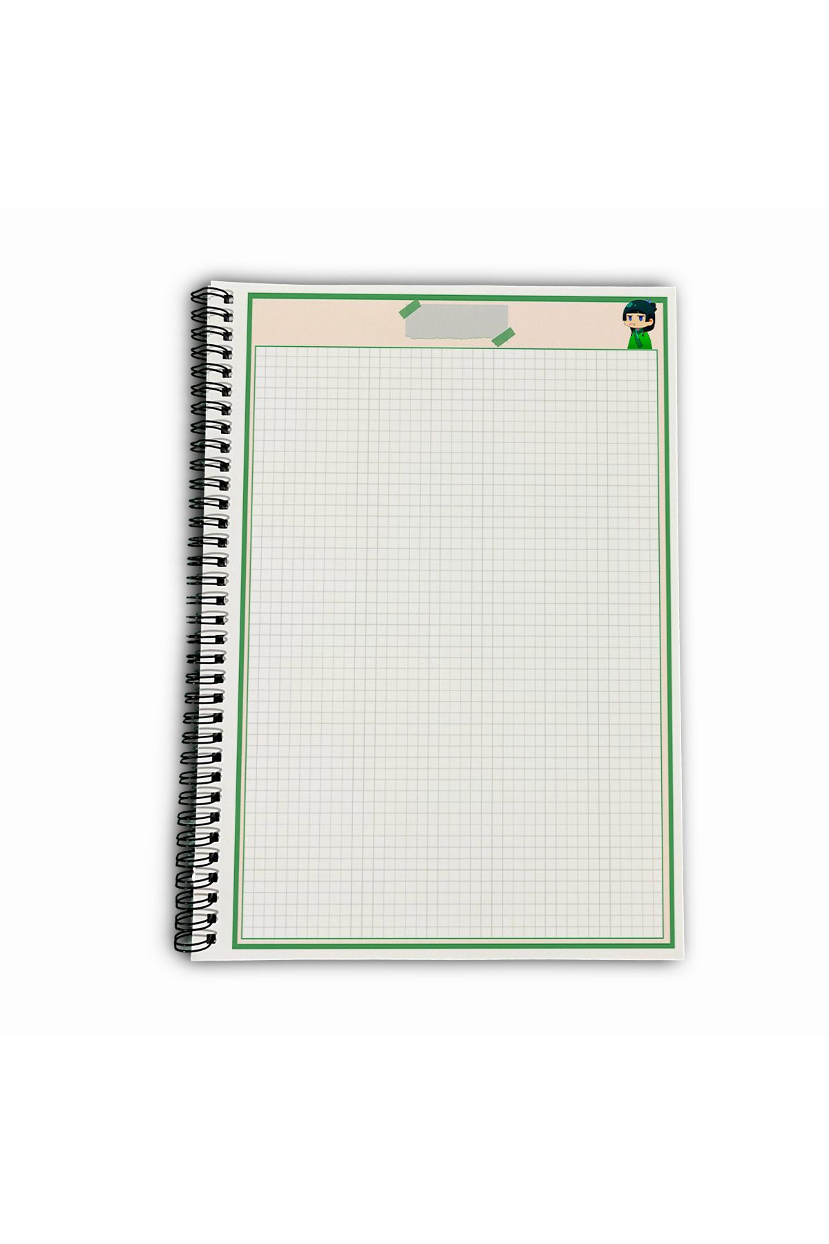 Define Moyas-The Apothecary Diaries Maomao Checkered A4 School Notebook 72 Sheets 5