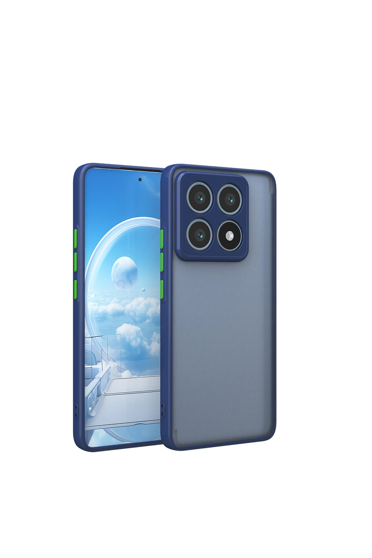 Xiaomi 14T Pro Uyumlu Kılıf EFFX Hux Kapak-Lacivert