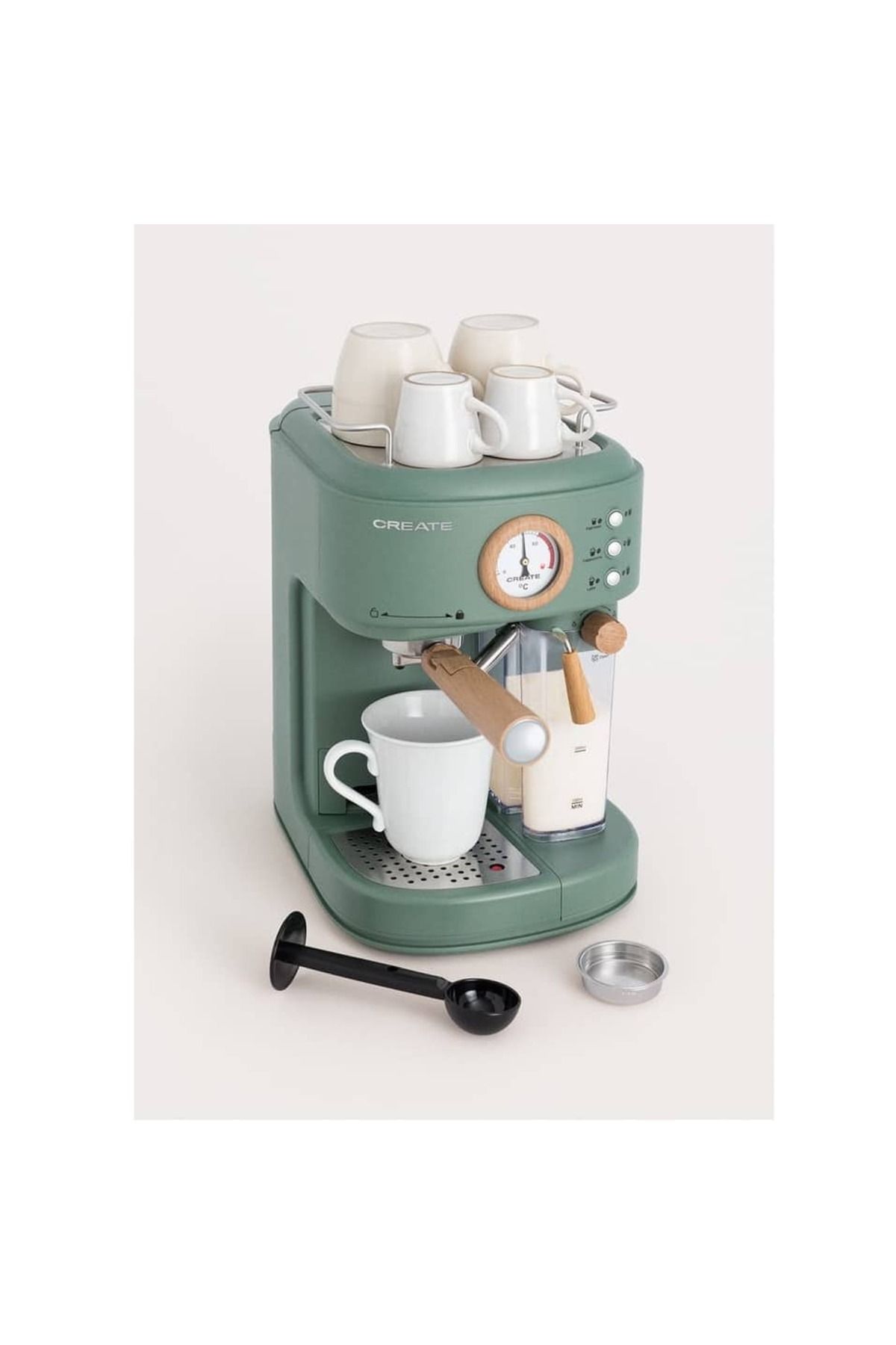 Create-Retro semi-automatic espresso machine, CREATE, Thera Retro Pro, sage 5