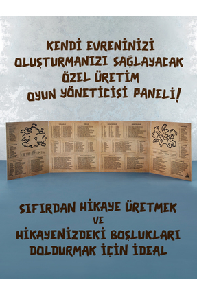 DiceLand DND FRP RPG Türkçe Oyun Yöneticisi Paneli Referans Tabloları ve Hari...