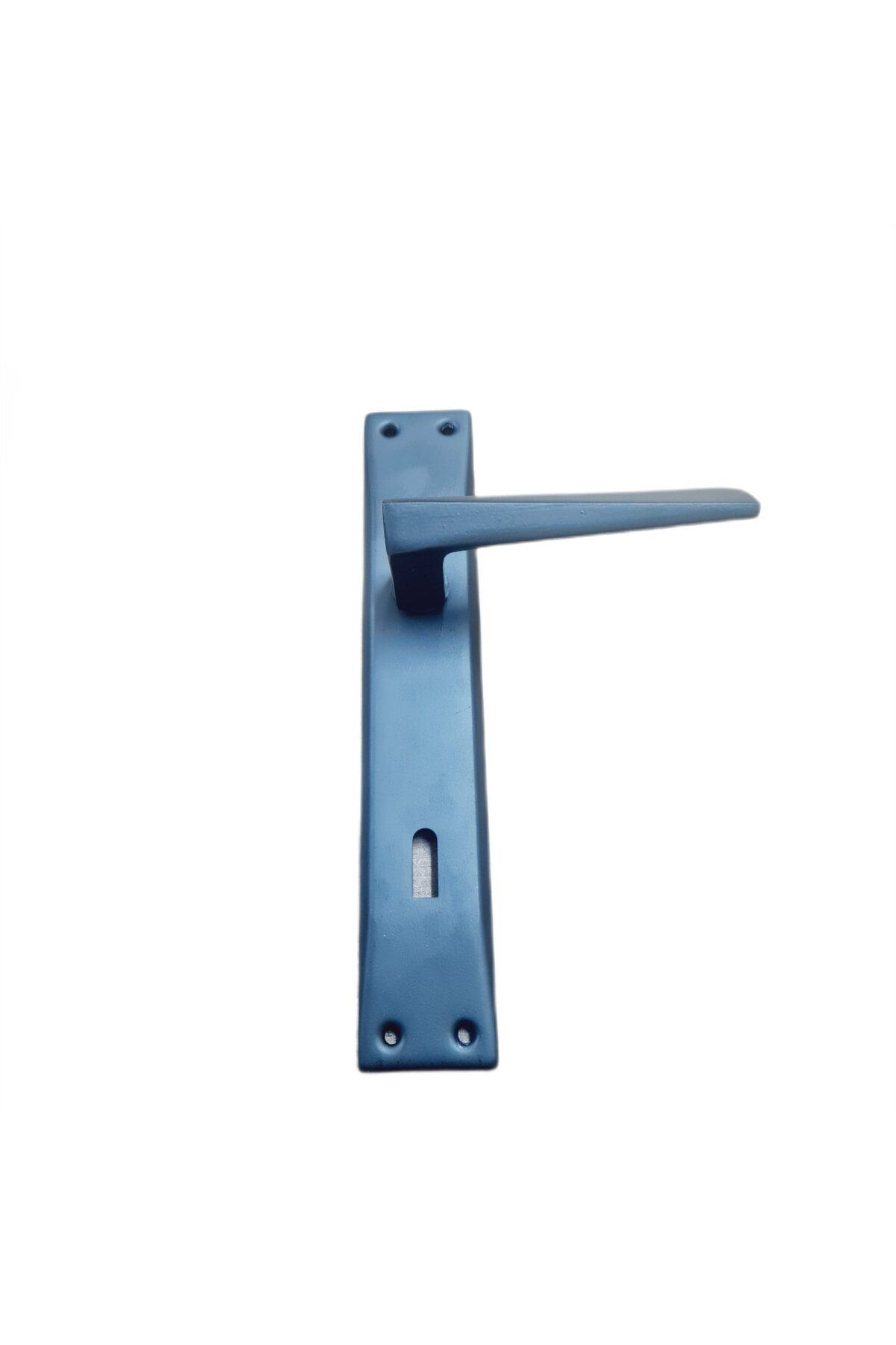 Nobel-Max Penta Mirrored Matte Black Room Door Handle – Modern and Elegant Design / 2 Sets 2