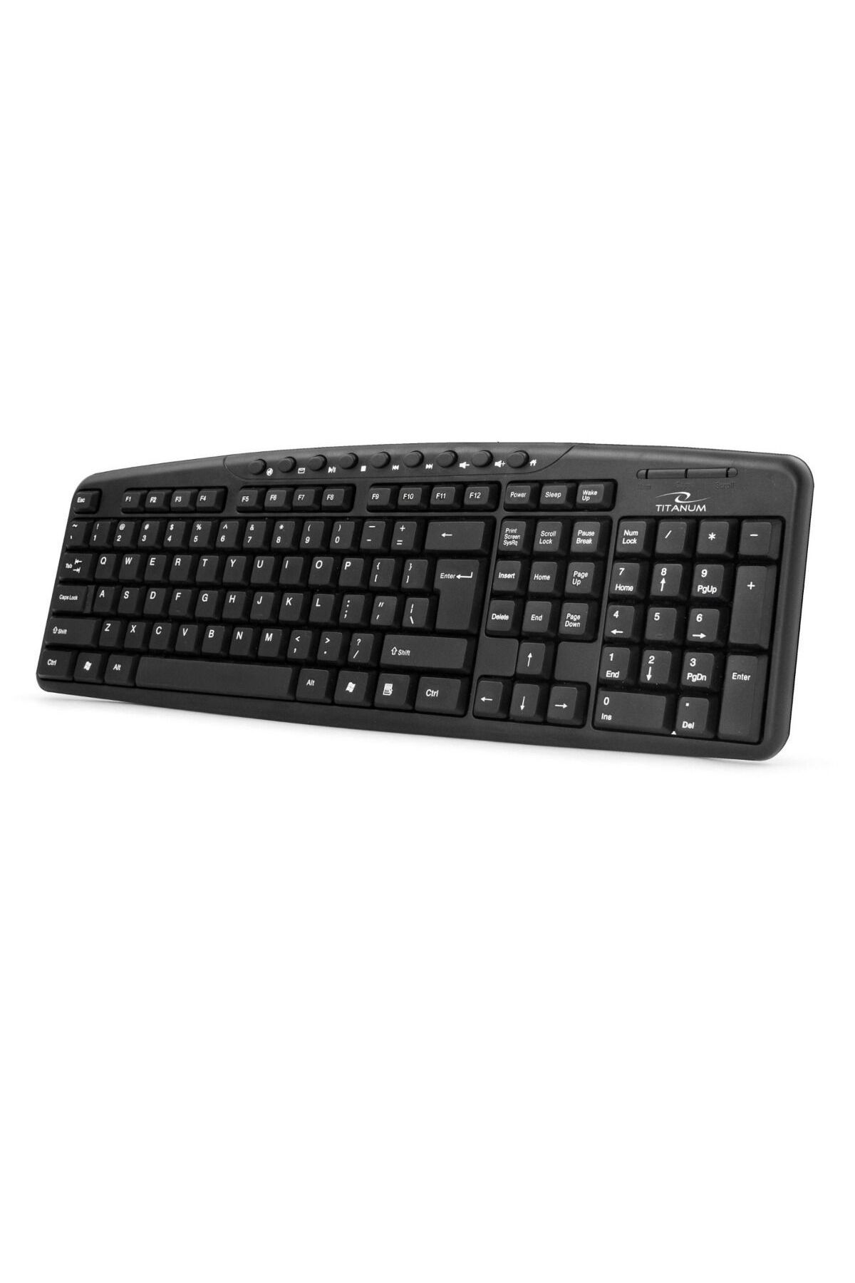 Bibilel-Standard Wired Keyboard with 9 Multimedia Keys, USB Interface, 1.40 m, Black, TCL-BBL4529 3