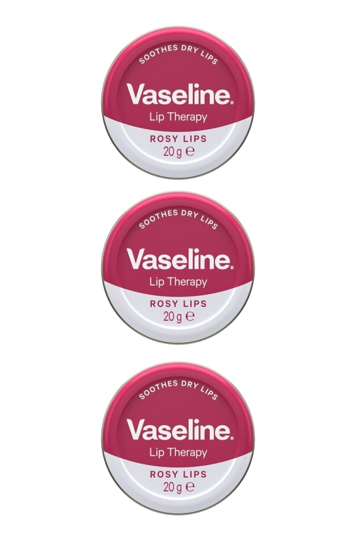 Vaseline Lip Therapy Dudak Kremi Rosy Lips 20 gr x 3 adet