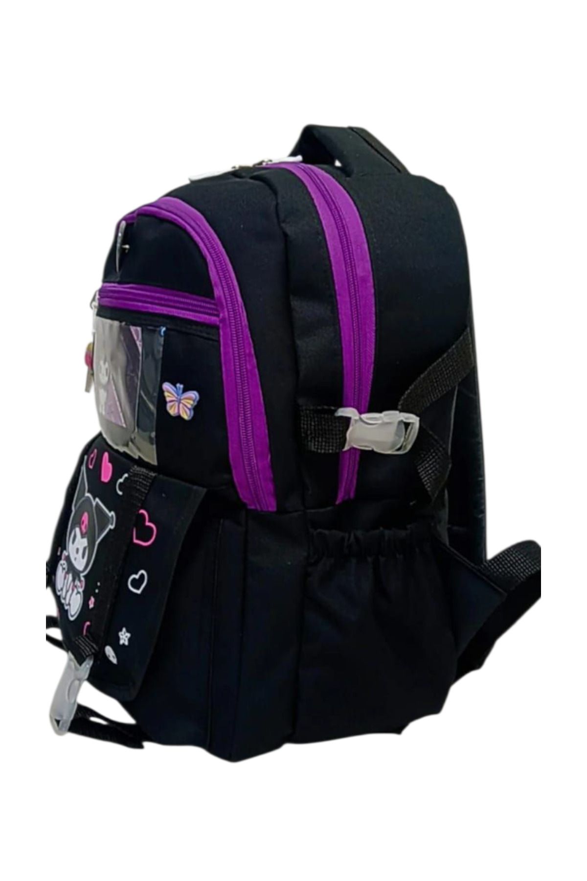ROWAN ÇANTA-First School Bag Character Patterned Accessory Korean Style Black Primary School Backpack 3