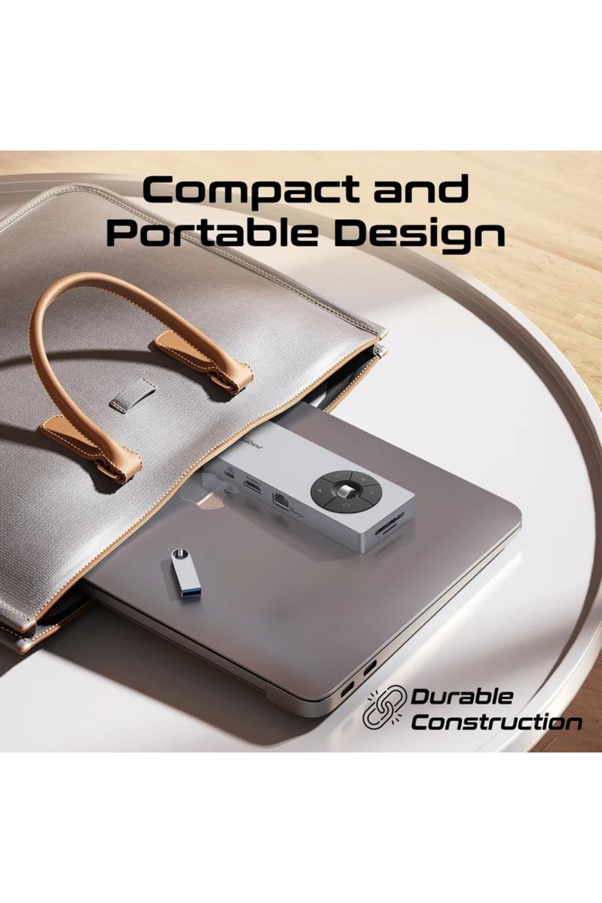 Promate-4K@60Hz Multi-Function High Speed USB-C Hub with Screen Privacy Button 3