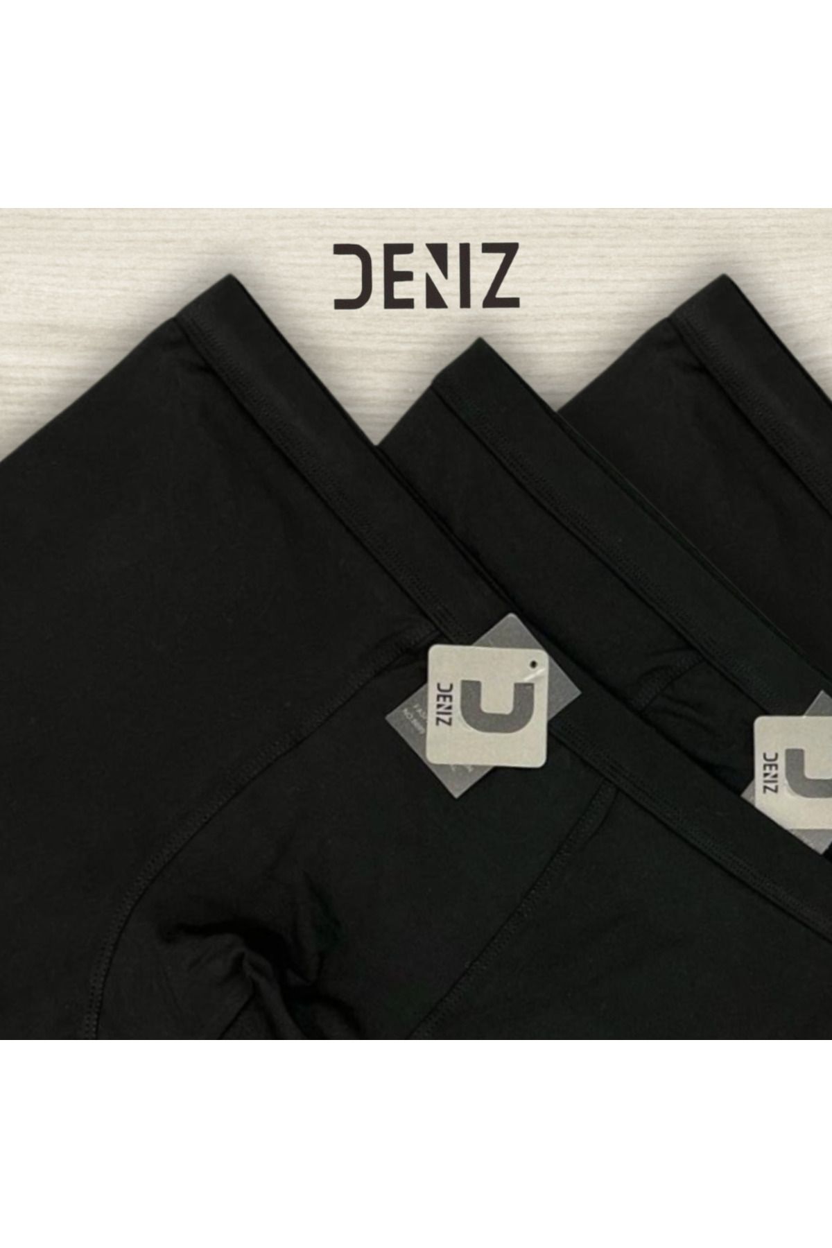 DENİZ-Dozen men's oversized polyester blend boxers, comfortable and soft, light and quick-drying, suitable for everyday wear. 2