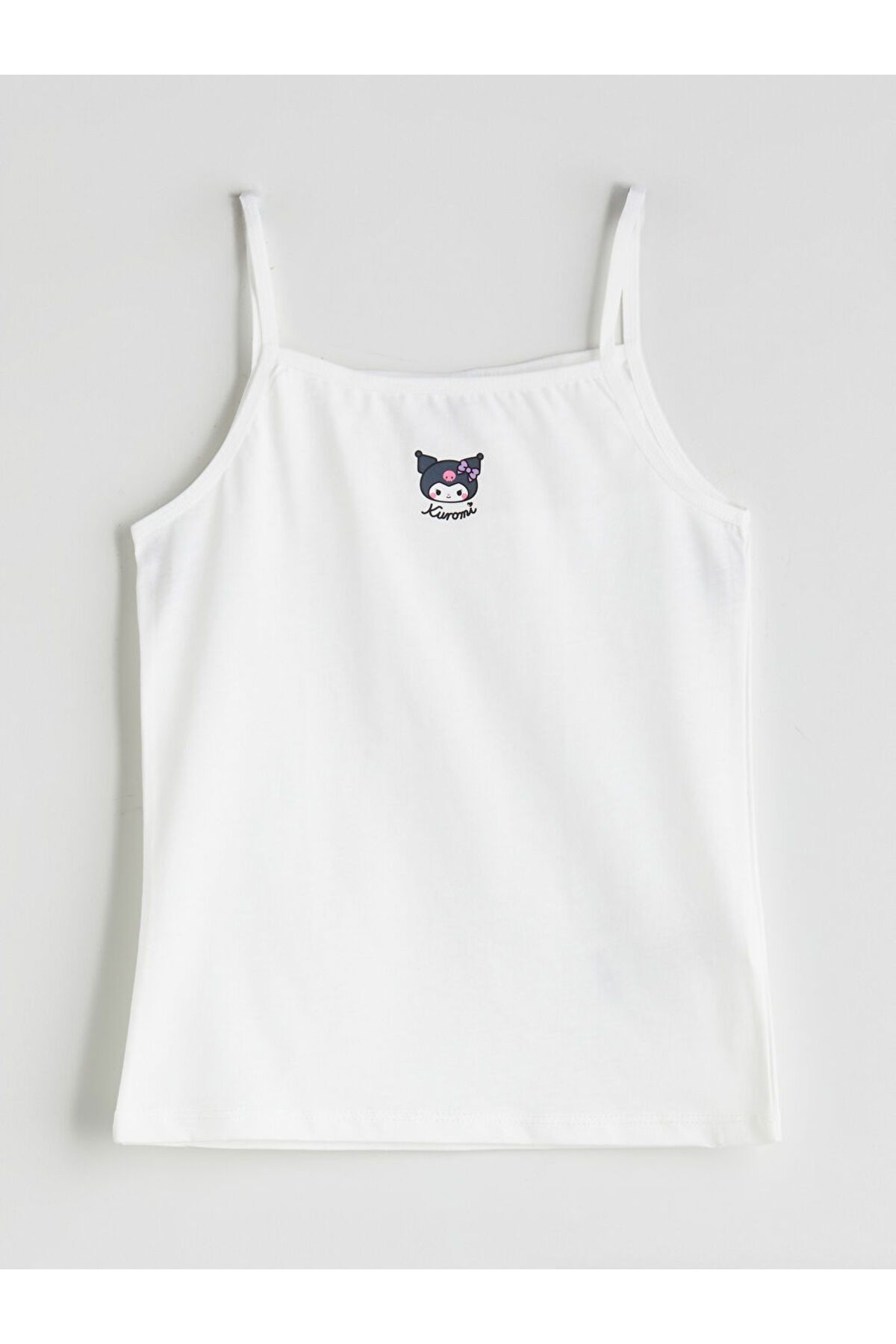 LC Waikiki-Sparkling Selections from Shining Store |   Pink Square Collar Kuromi Printed Girl's Undershirt Set of 2 2