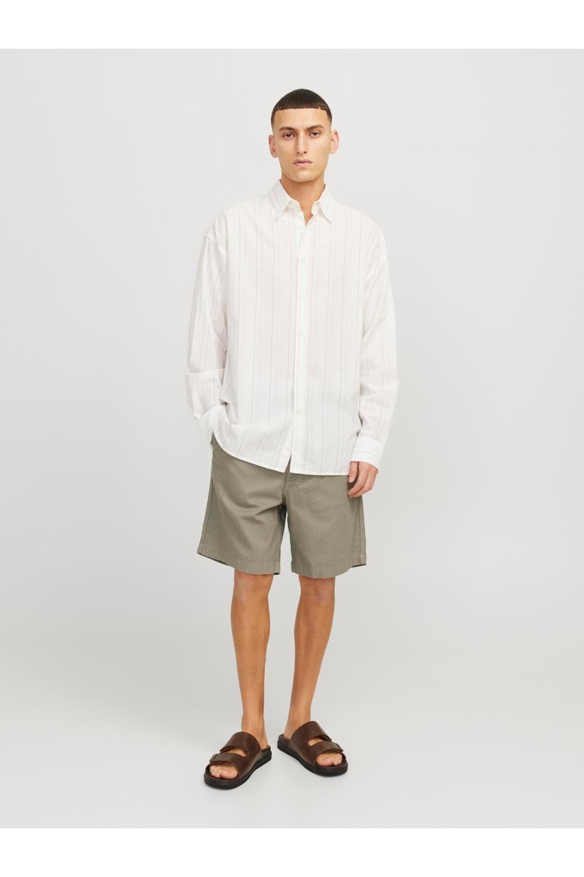 شلوارک مردانه راسته فاق نرمال | جک اند جونز Jack & Jones 12274968 - تصویر 3