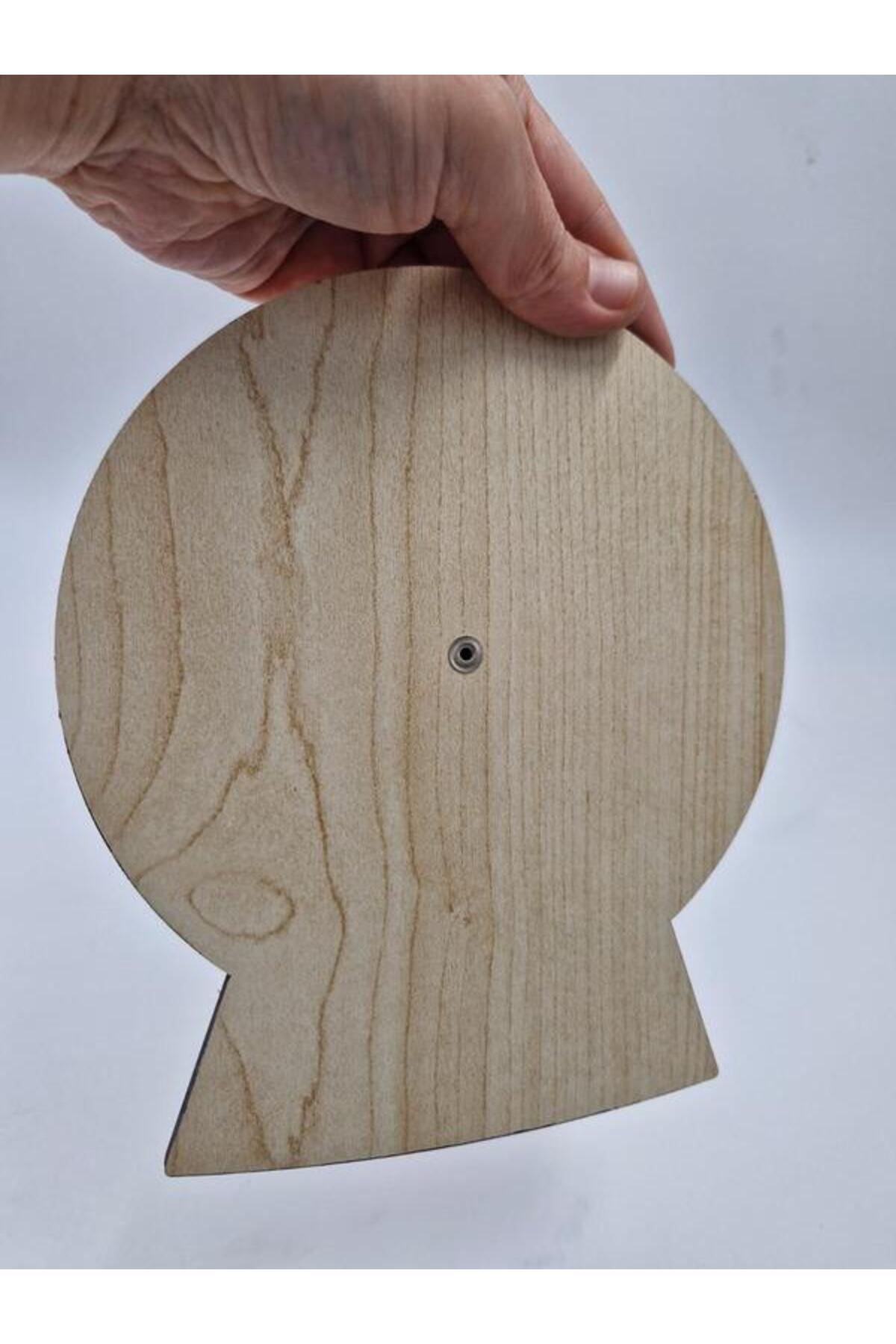 آموزش ساعت‌های چوبی مونته‌سوری، اسباب‌بازی آموزشی نارنجی رنگ، ابعاد ۱۹×۱۵ سانتی‌متر