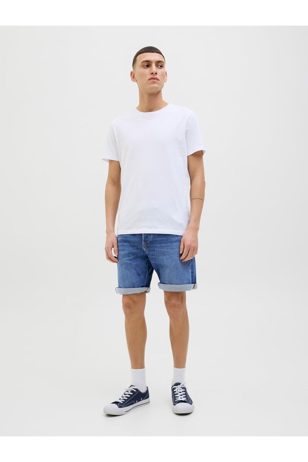 شلوارک مردانه راسته فاق نرمال | جک اند جونز Jack & Jones 12269612 - تصویر 3