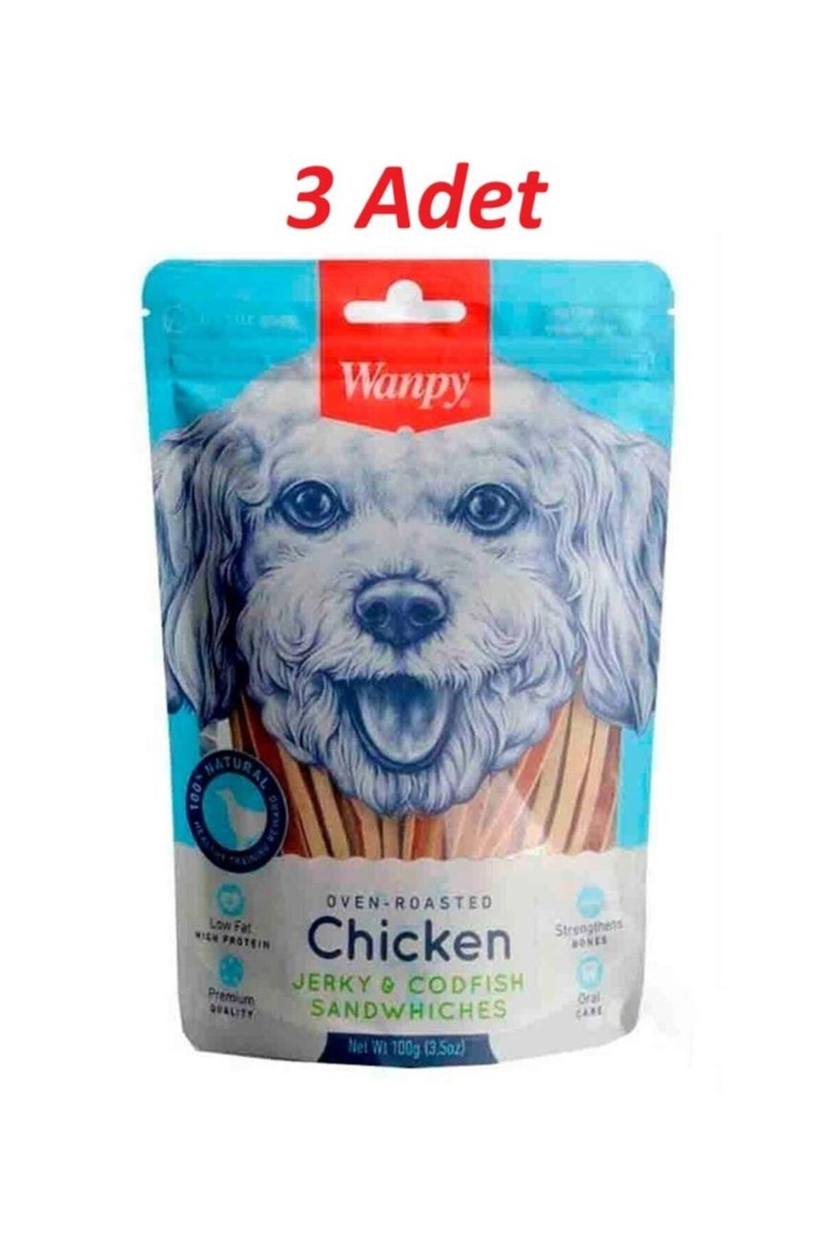 Wanpy Tavuklu&Morina Balıklı CC-01S Köpek Ödülü 100 Gr*3 ADET
