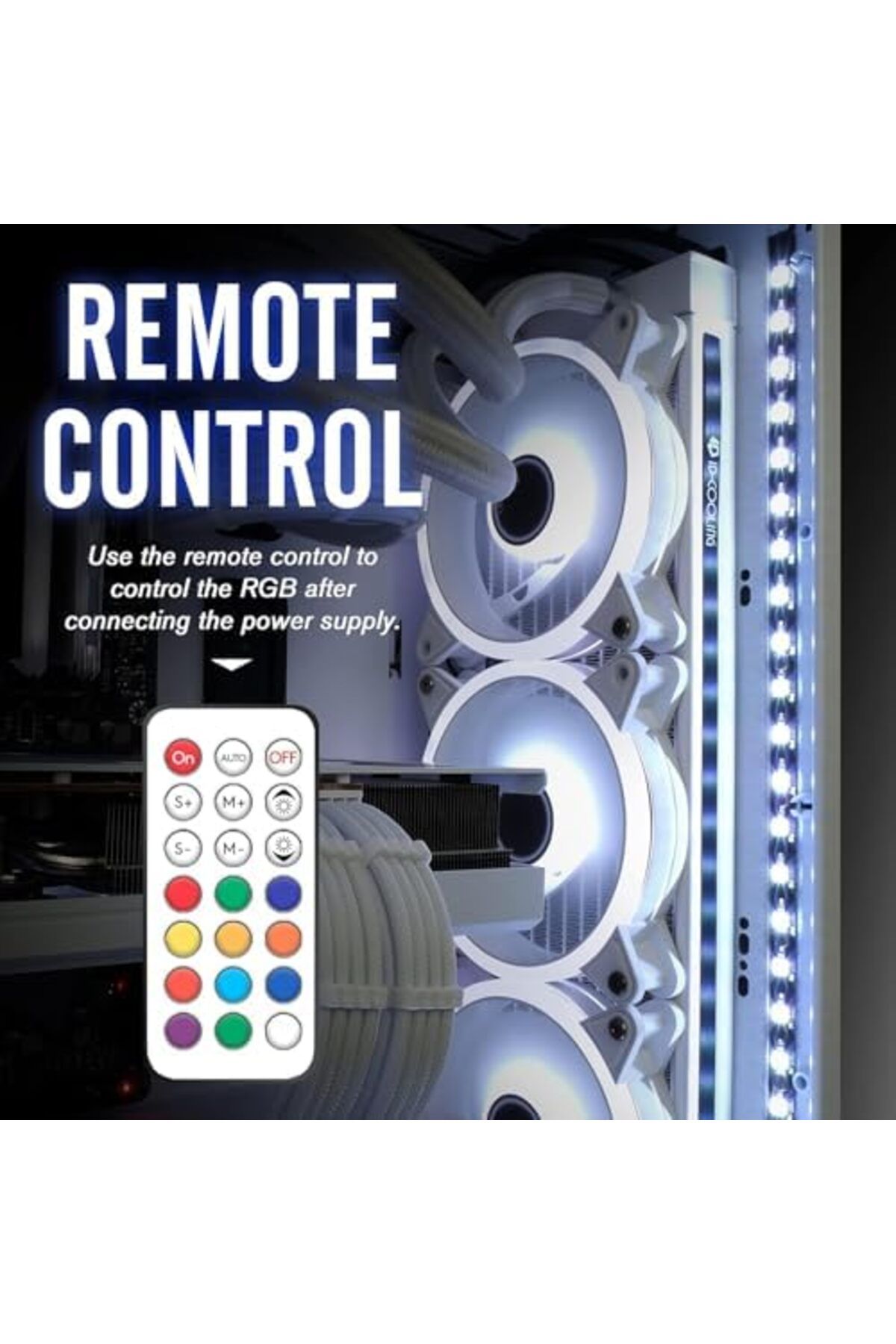 SUKILO-Addressable RGB LED Strips with Magnet for PC Case, with Remote Control - 2 Pack 40CM 6