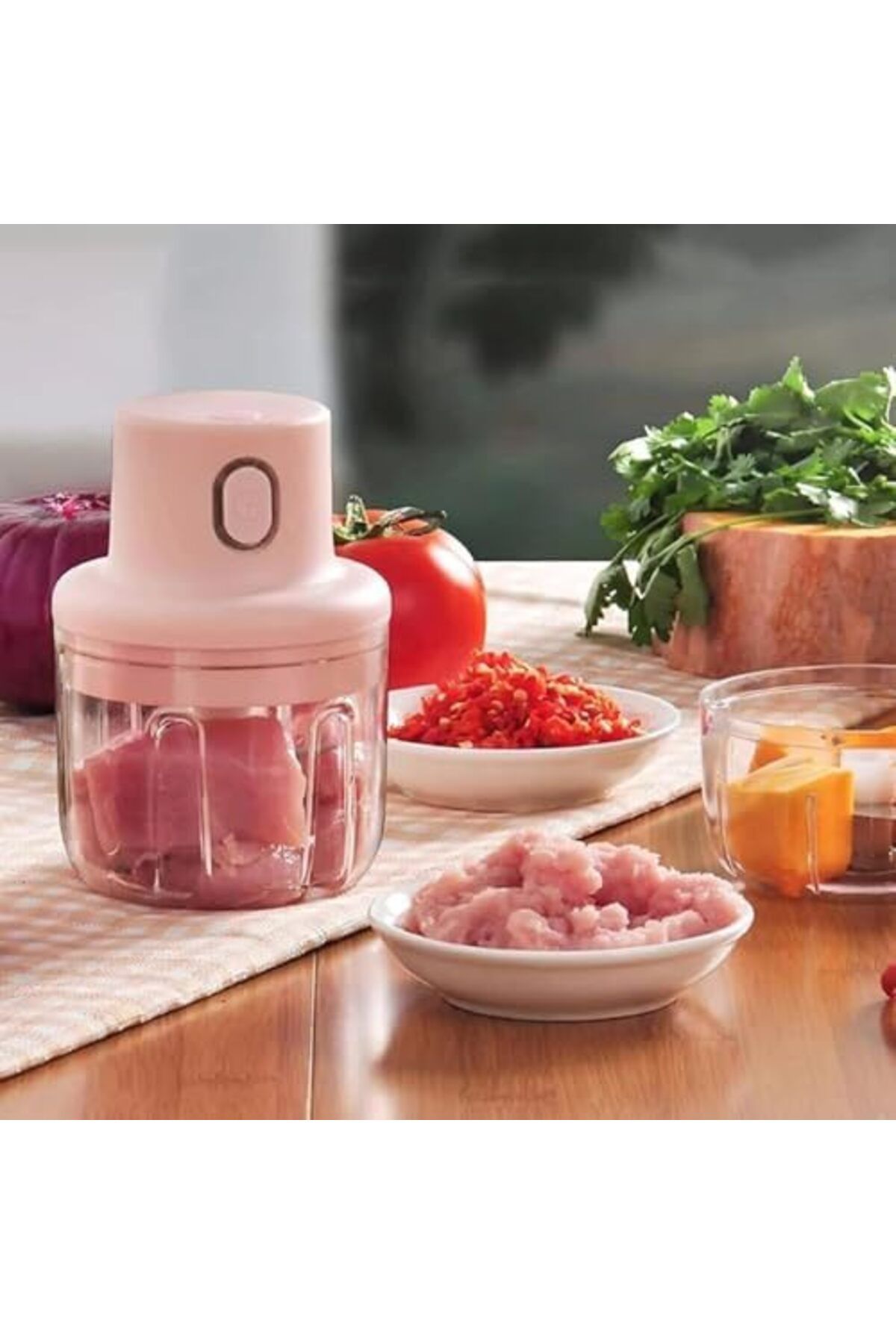 SUKILO-Wireless Rechargeable Mini USB Electric Hand Chopper – 250ML Food Processor with Unbreakabl 6