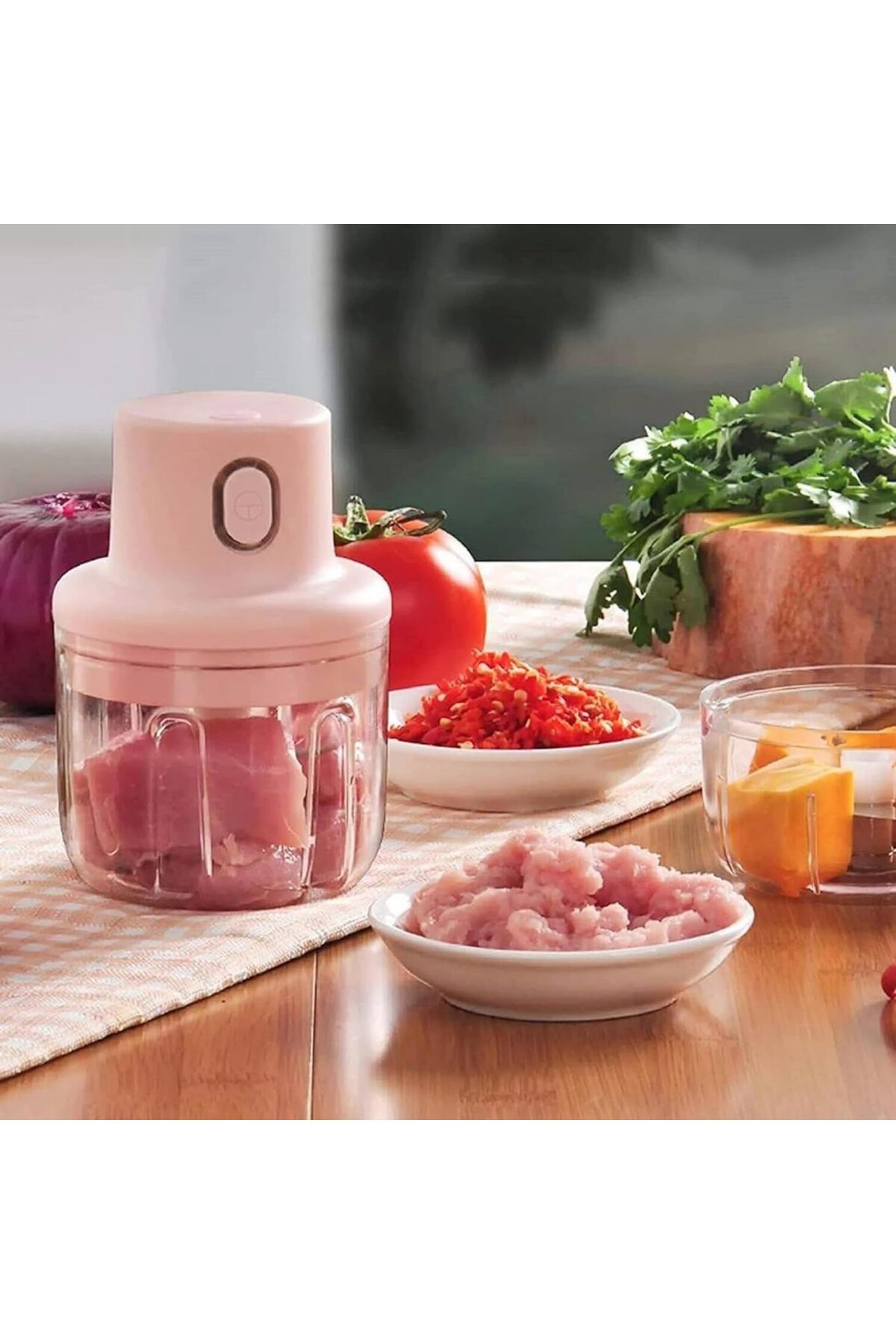 SUKILO-Wireless Rechargeable Mini USB Electric Hand Chopper – 250ML Food Processor with Unbreakabl 5