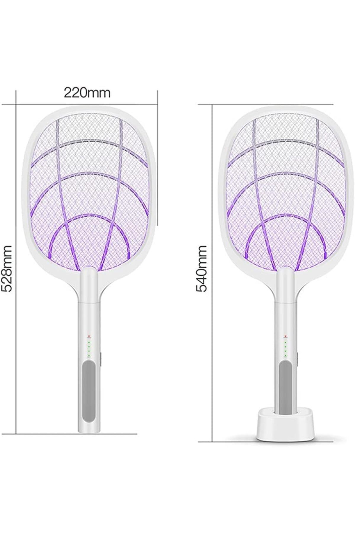 SUKILO-Multi-Function Electronic Swatter – 2-in-1 Rechargeable Mosquito Racket with USB Charging, 4