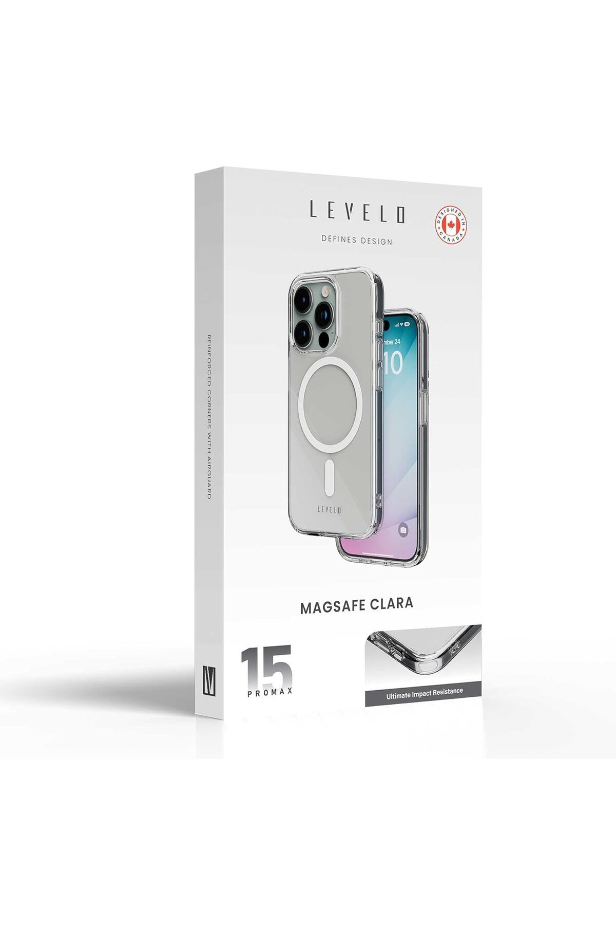 Levelo-جراب شفاف لجهاز iPhone 15 Pro مع MagSafe من Levilio 5