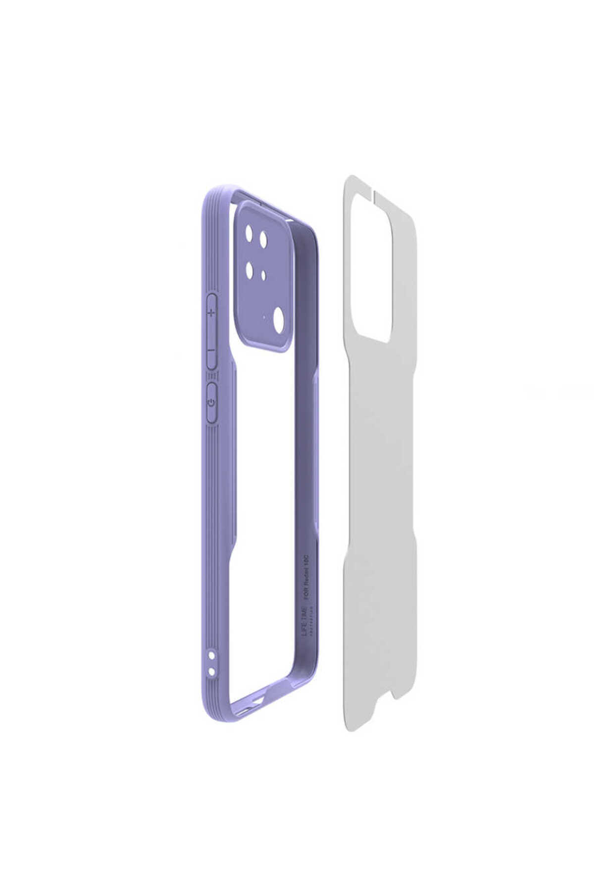 VELMORA-Redmi 10C Case Vlmr Parfe Cover - Black 3