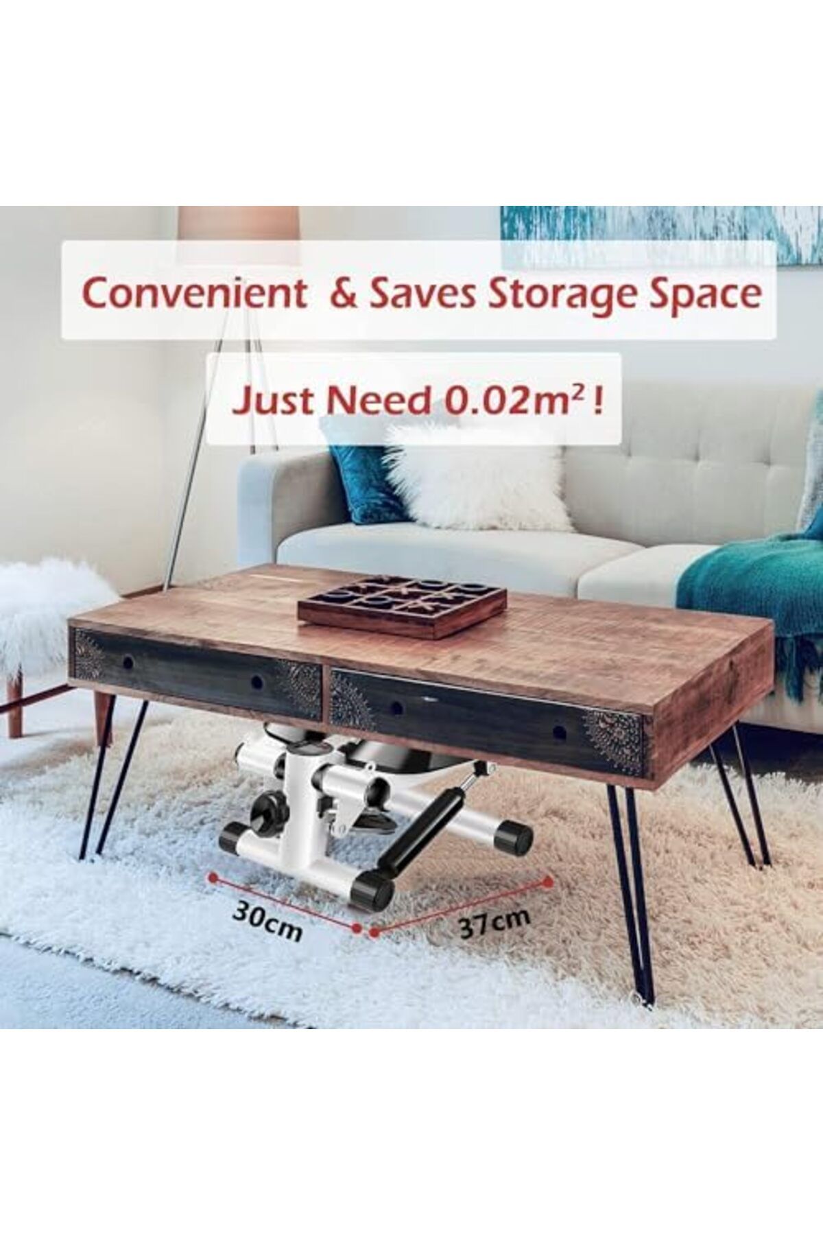 SHEWOW-Multi-purpose Electric Elliptical Stepper with Quiet Model Under Desk Elliptical Machine Adjustable 5