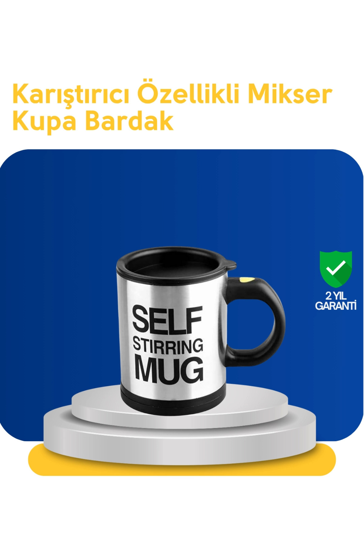 CannStore Pratik ve Dayanıklı Termos Kupa | Tek Tuşla Otomatik Karıştırma