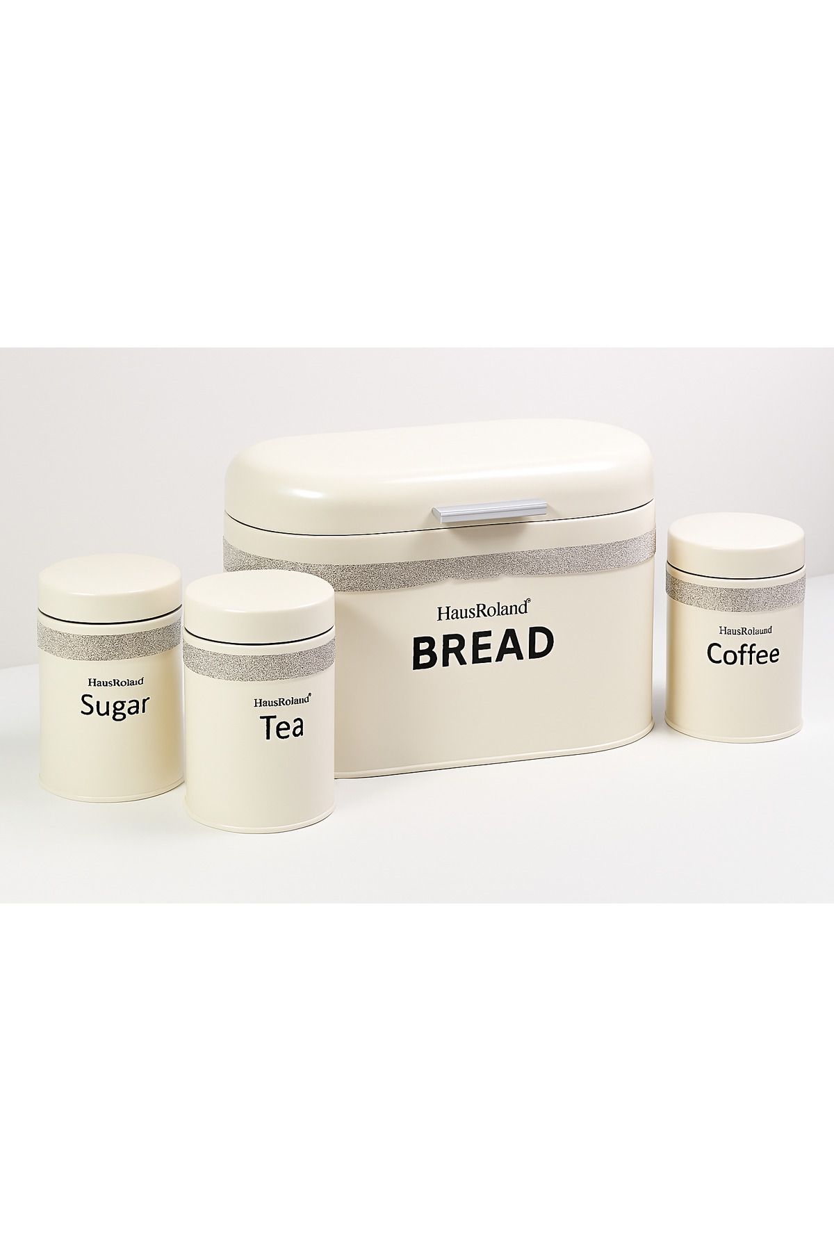 Generic-Tea and coffee storage jars with a lid for storing bread 7
