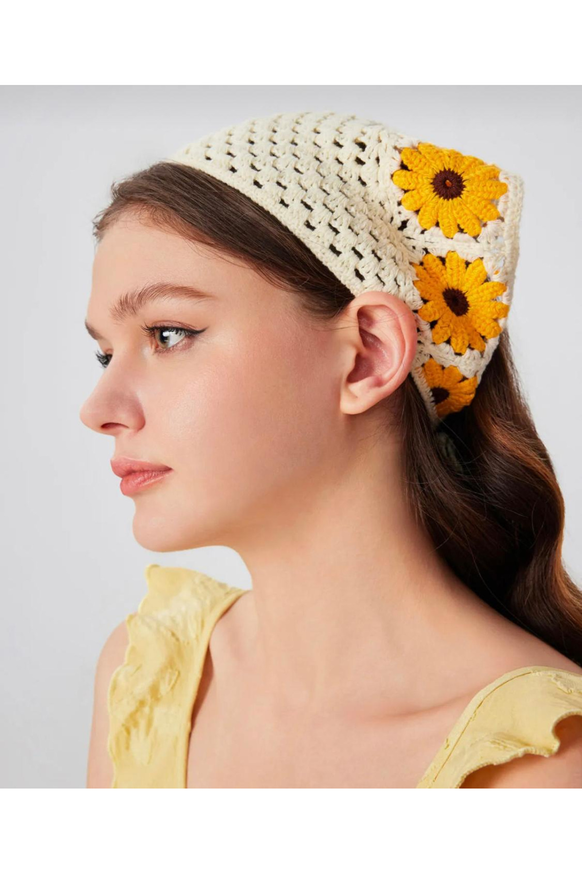 Women's Bandana Triangle Flower Summer Headband - Stylish Headbands - Light Hair Accessories