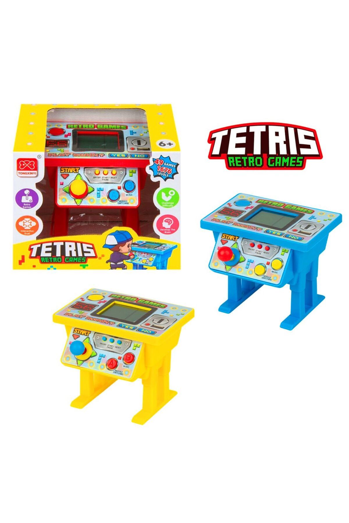 Banadabak-Retro Games Xy9077A Nostalgic Tetris Game Console 49 Games 1676 Levels 3+ 1