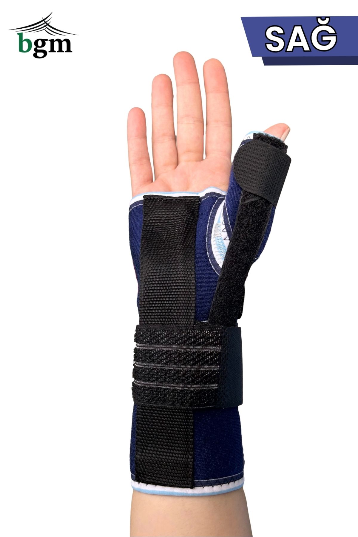 bgm-Blue Thumb Splint Supported Hand Wrist Splint High Quality Blue Detection Splint 1