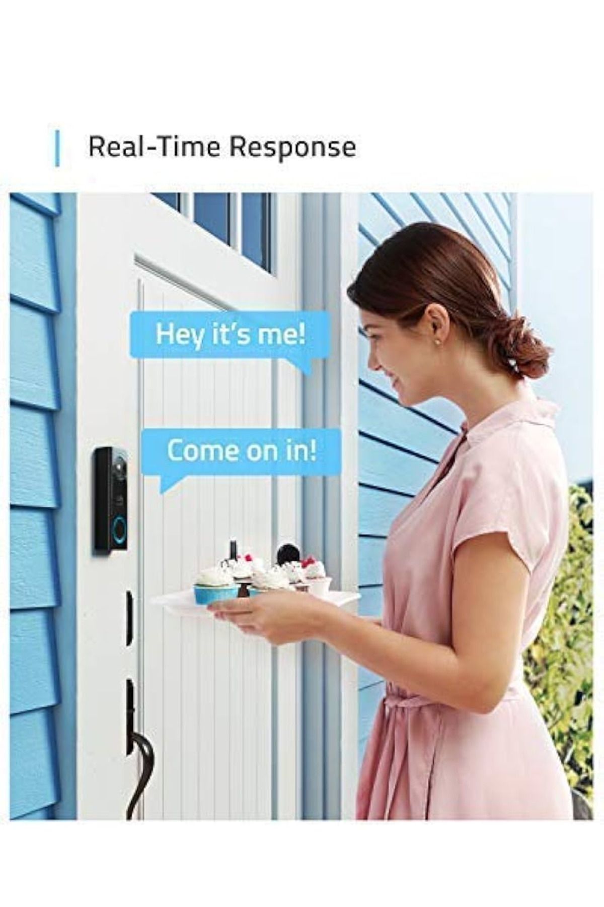 Eufy Security-, Wireless Video Doorbell (Battery-Powered) with 2K HD, No Monthly Fee, On-Device AI fo 2