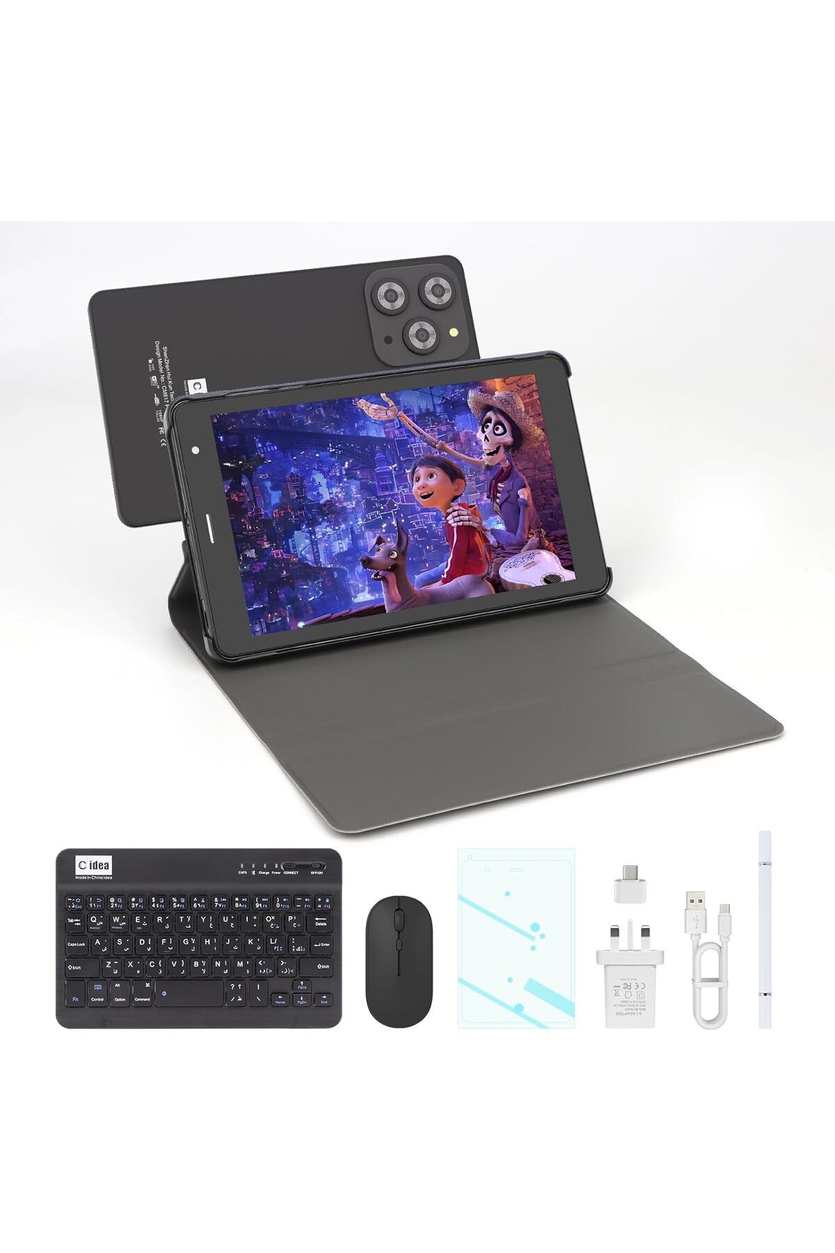 CIDEA-C idea 8 inch Tablet, Android 15.0 Tablet Octa-Core Processor, 8GB RAM 512GB ROM with 5G LTE SIM, 12 3