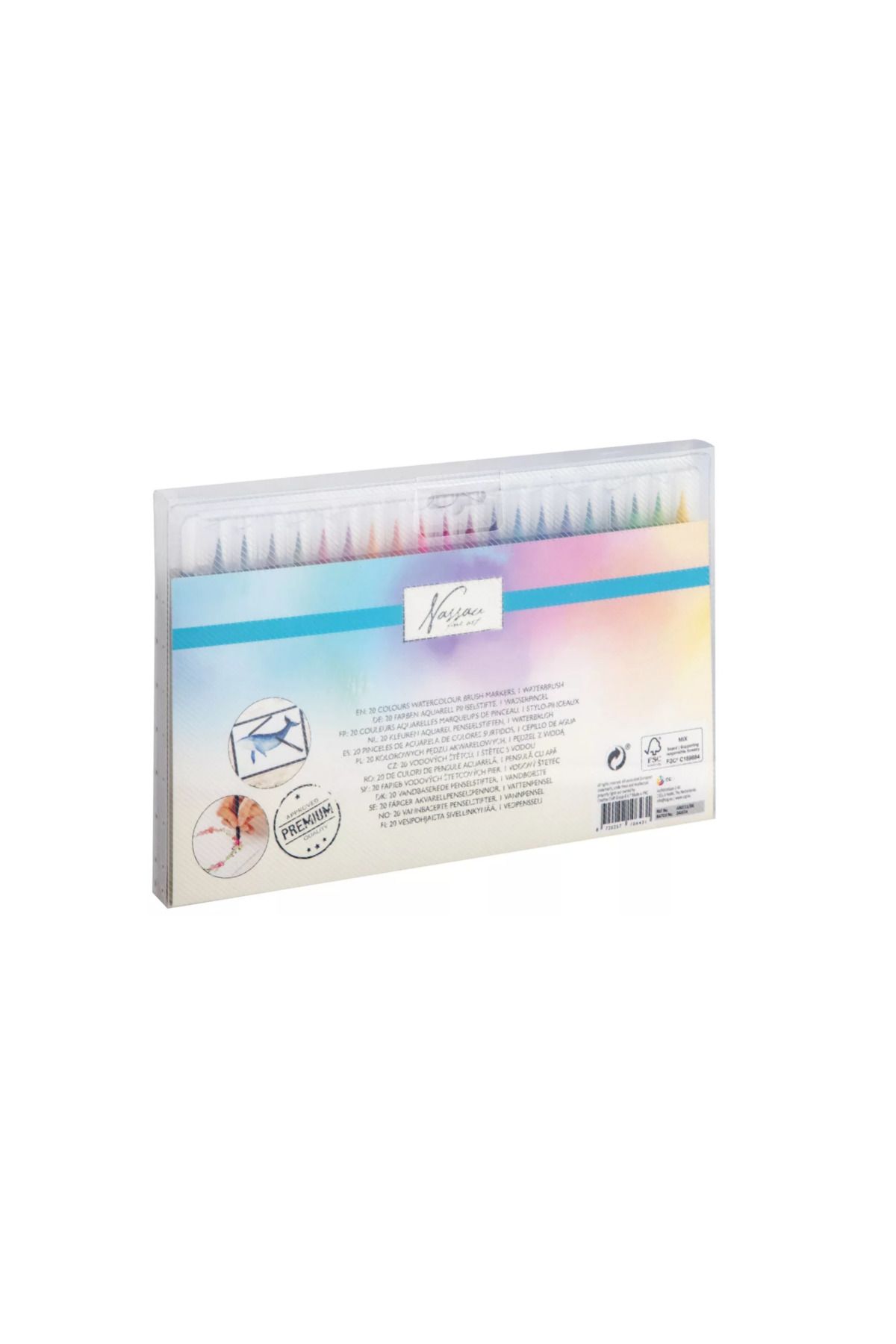 Nassau fine art-Brush Tip Marker Set – 20 Pieces – Ideal for Illustrations, Calligraphy and Design 4
