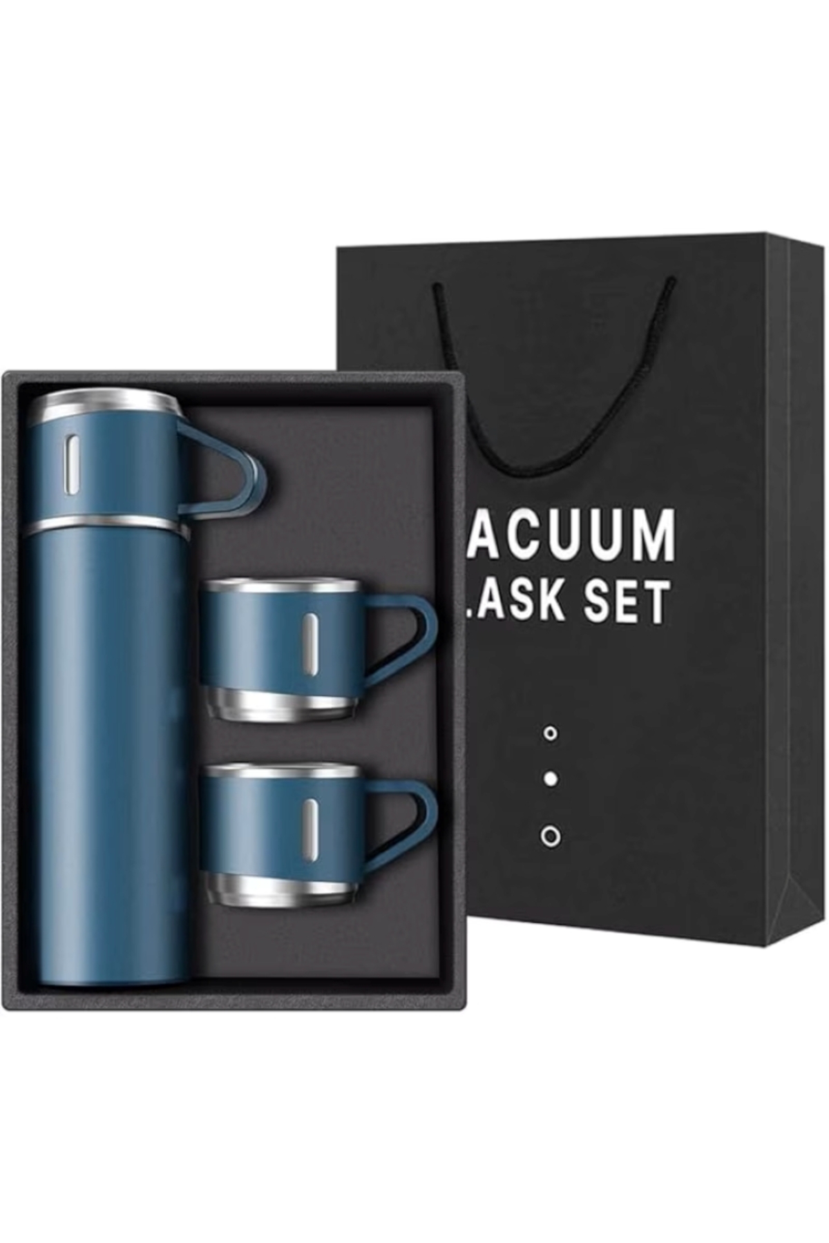 EMATTEIRO Thermos Set 3 Cups 500ml, Stainless Steel, 12h Insulation, Hermetic...