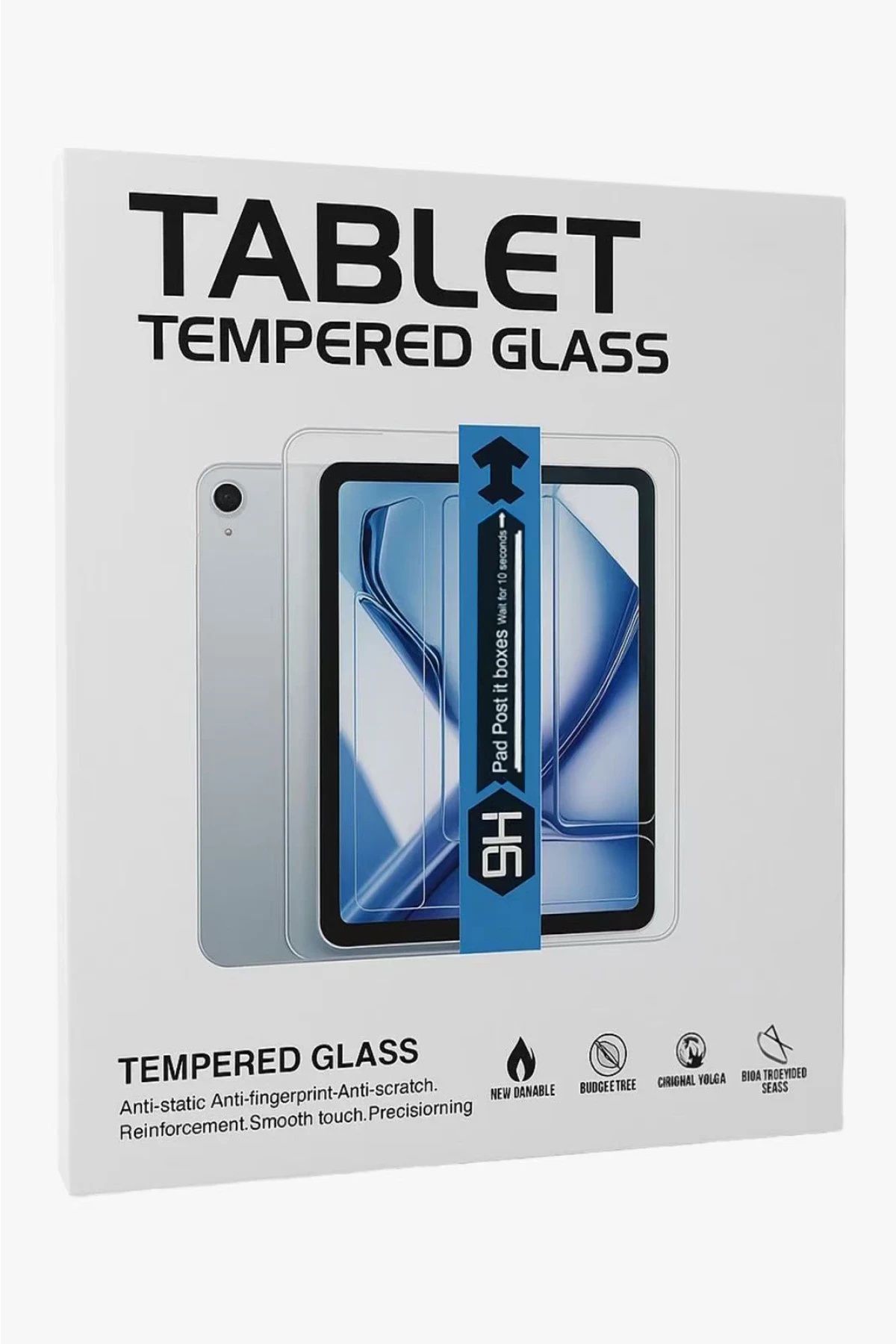 m.tk moveteck-Samsung Galaxy Tab A9 Plus 11 Inch Full Cover Tempered Screen Protector with Application Apparatus Shatterproof Glass 5