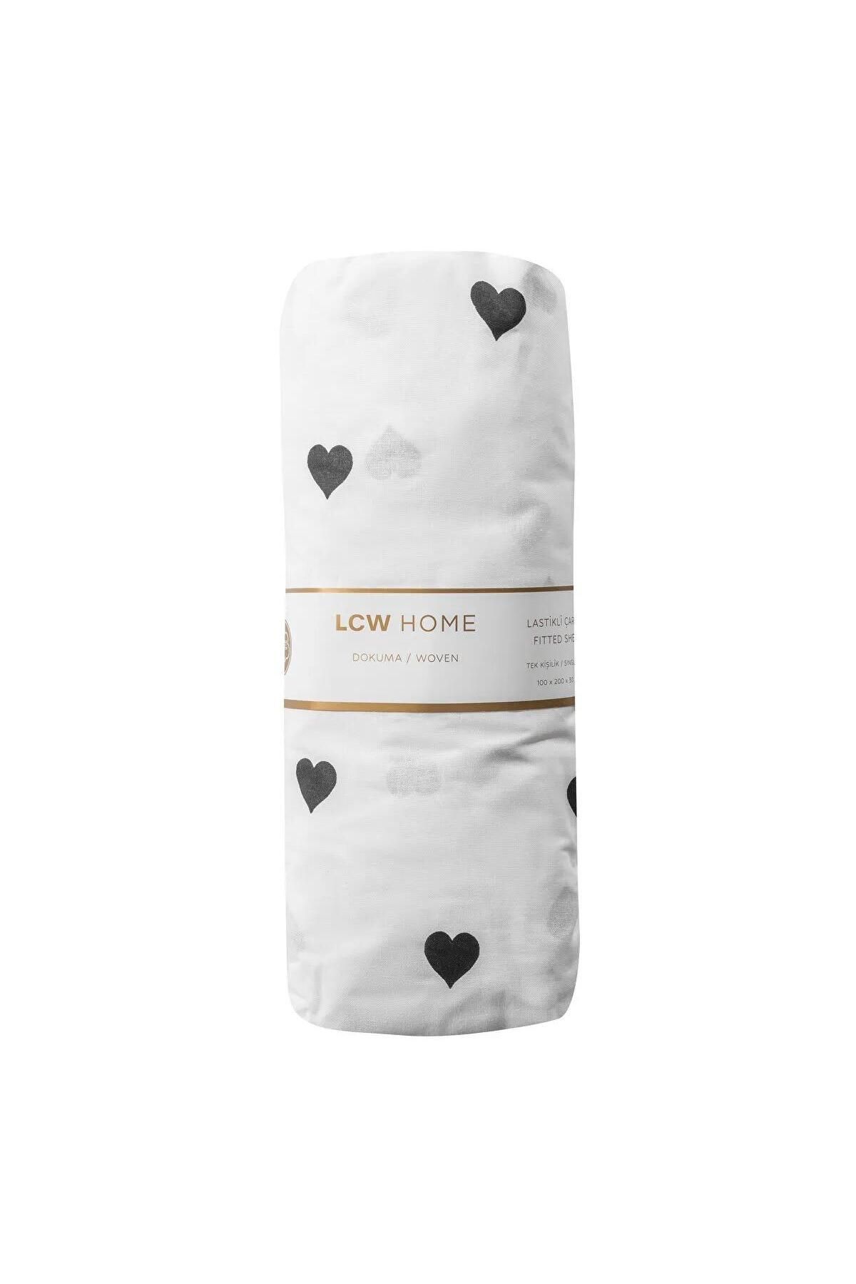 LC Waikiki-Lcw Home Heart Patterned Single Fitted Sheet (W5) 5