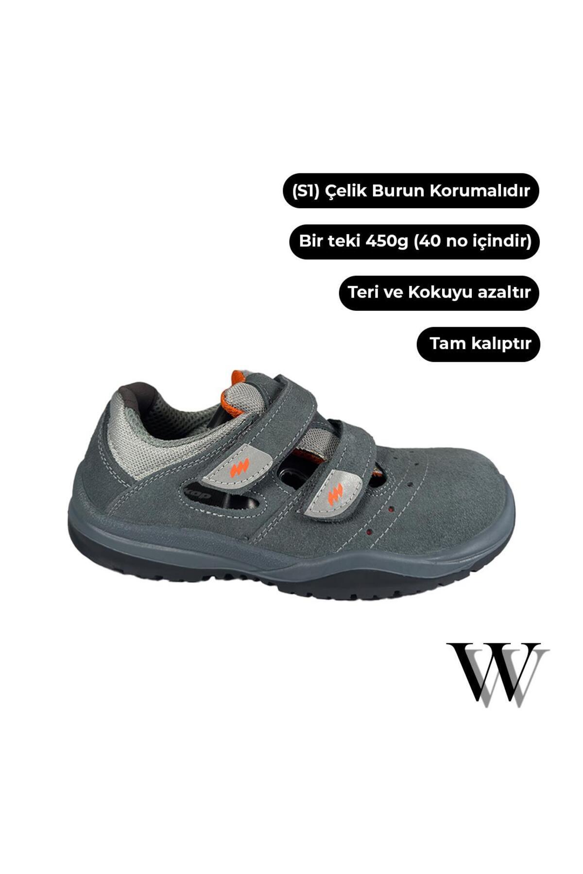  صندل کار راحتی تابستانی، پنجه فولادی، ضد تعریق، چرم اصل، مدل Mekap Rmk 51 S1، ایمنی کار