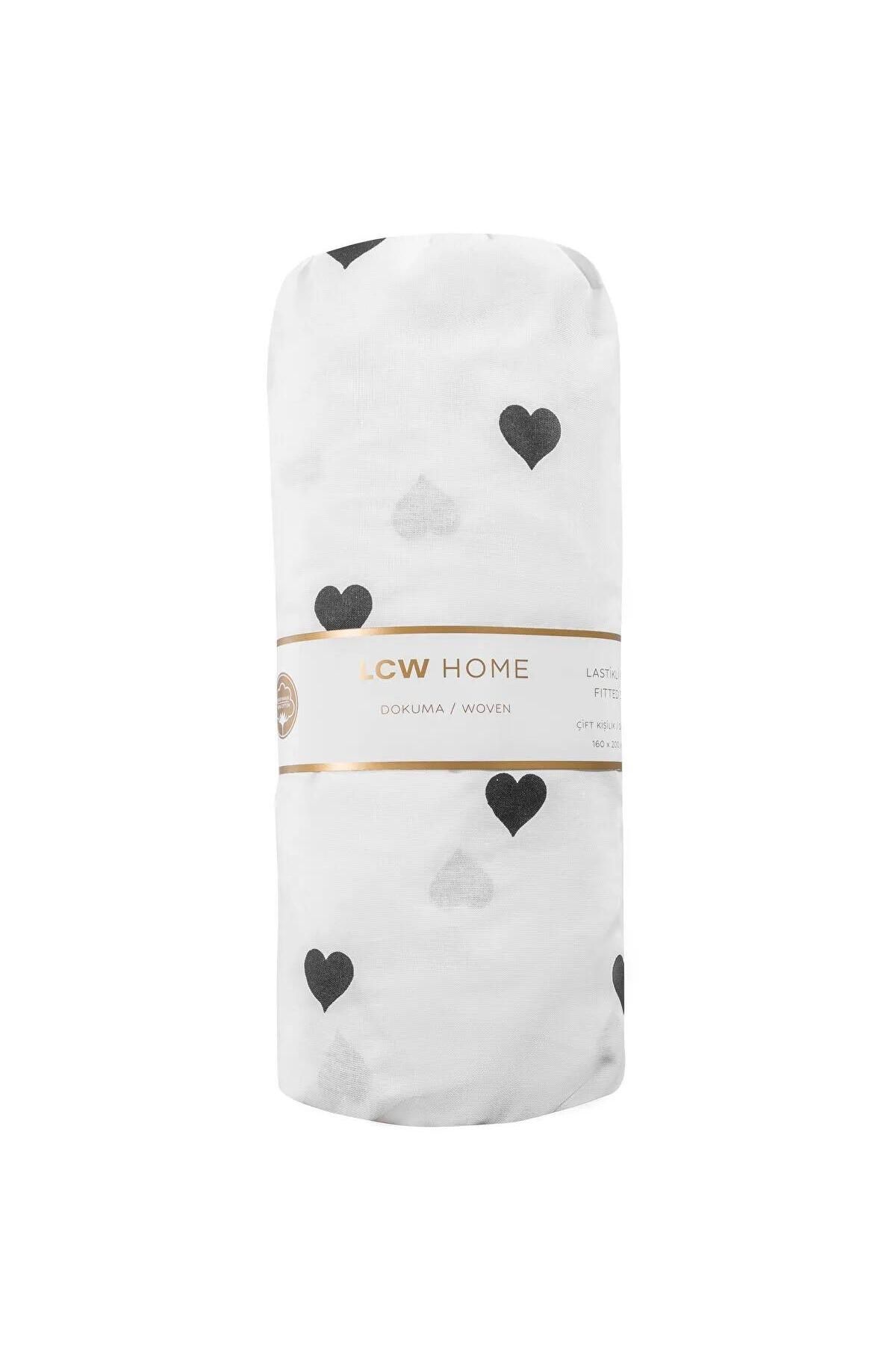 LC Waikiki-Lcw Home Heart Patterned Double Fitted Sheet (W5) 5